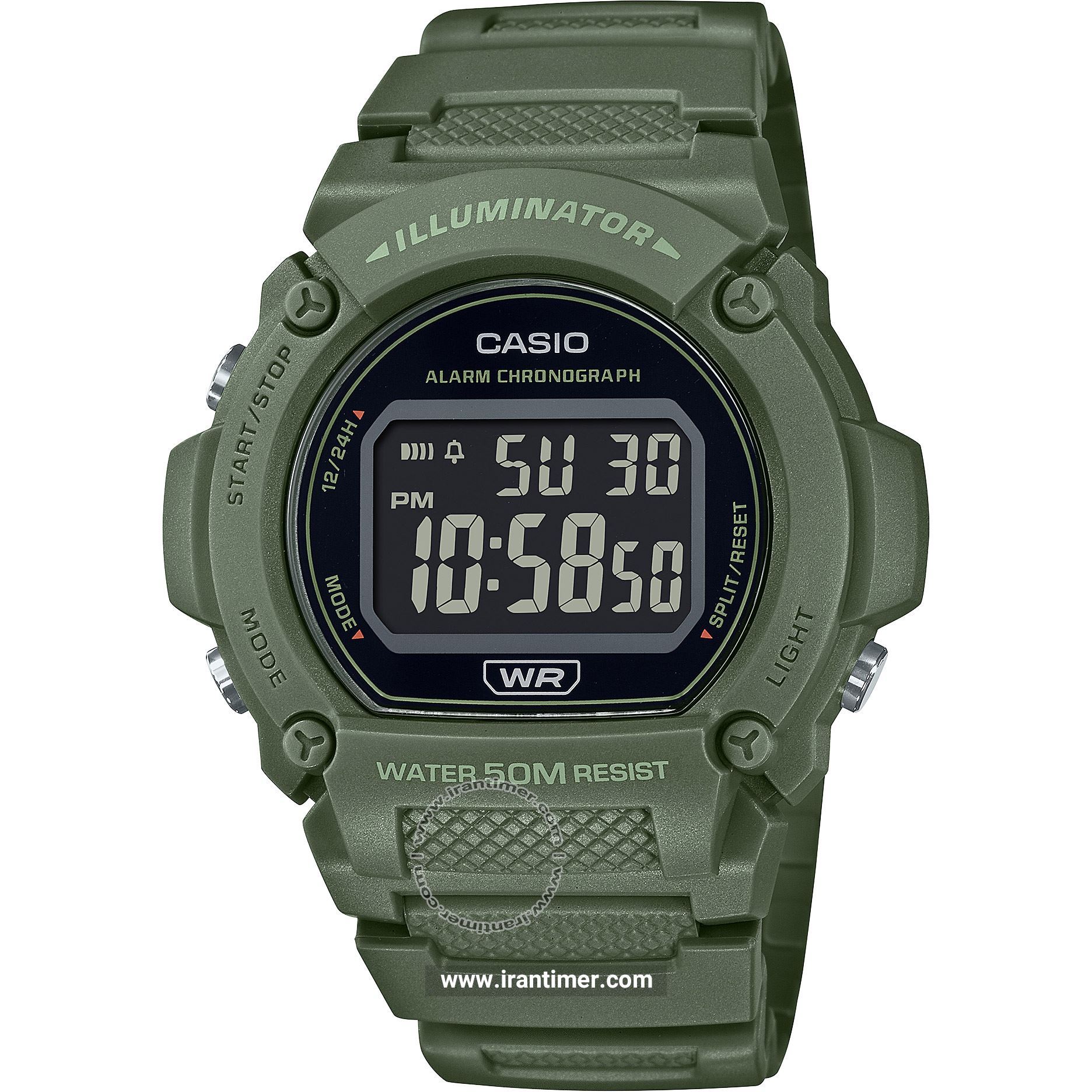 قیمت و خرید ساعت مچی مردانه کاسیو (CASIO) جنرال مدل W-219HC-3BVDF اسپرت | اورجینال و اصلی