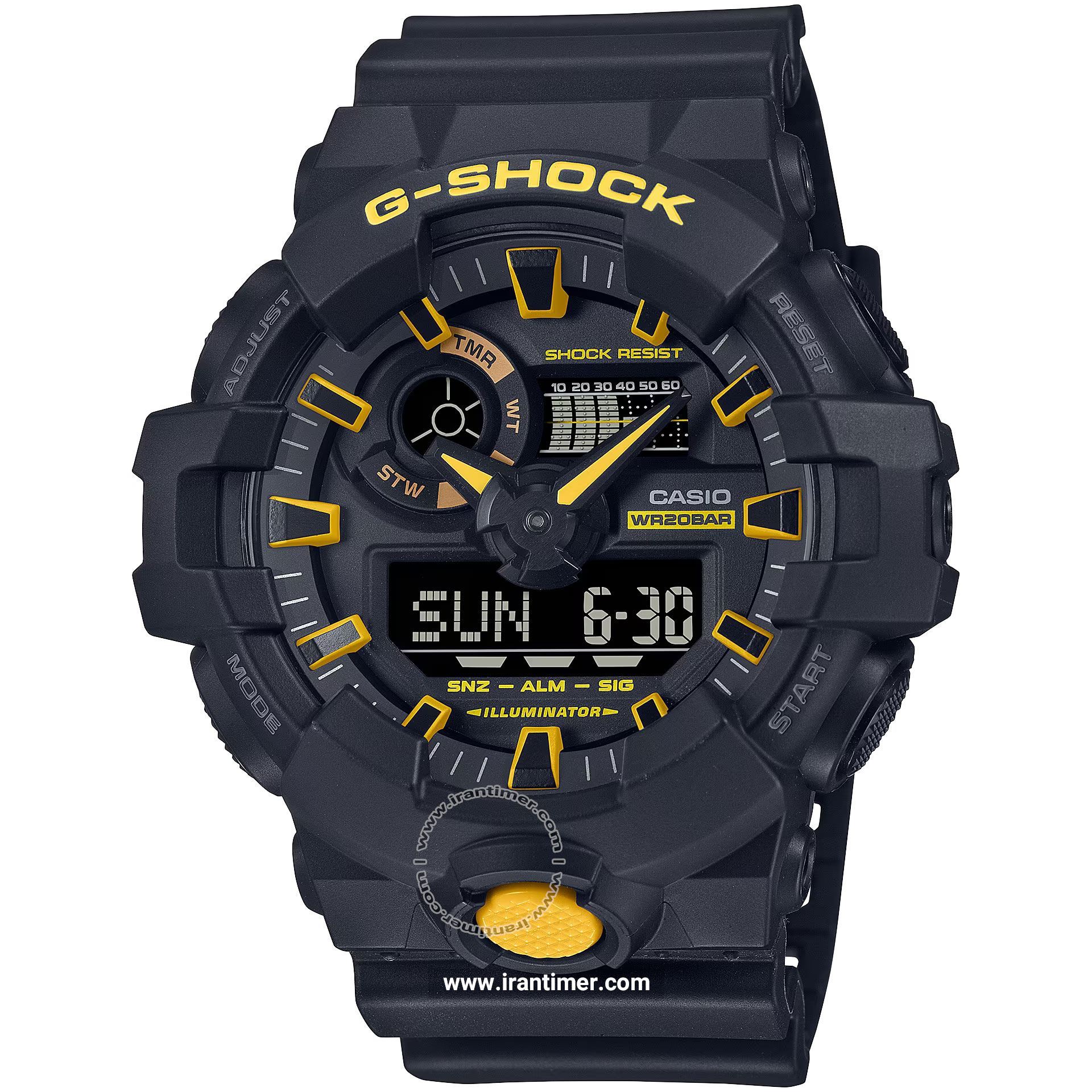 قیمت و خرید ساعت مچی مردانه کاسیو (CASIO) جی شاک مدل GA-700CY-1ADR اسپرت | اورجینال و اصلی