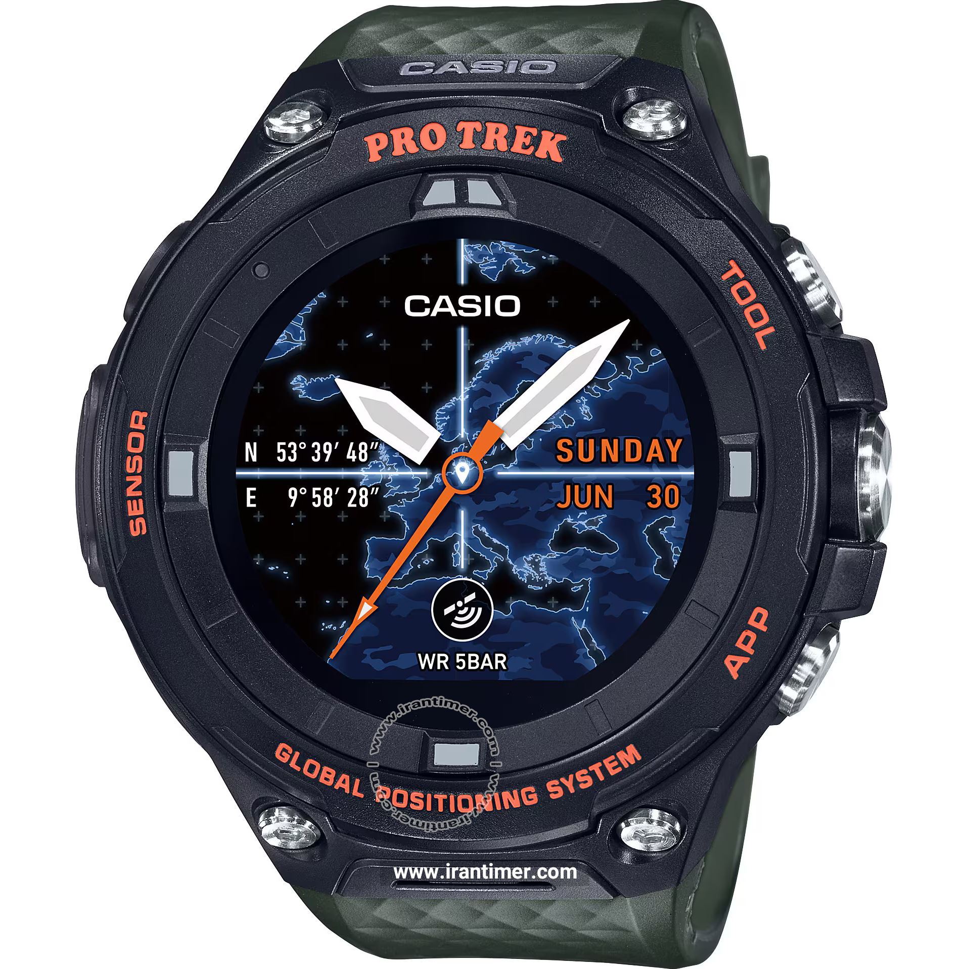 قیمت و خرید ساعت مچی مردانه کاسیو (CASIO) پروترک مدل WSD-F20AGN اسپرت | اورجینال و اصلی