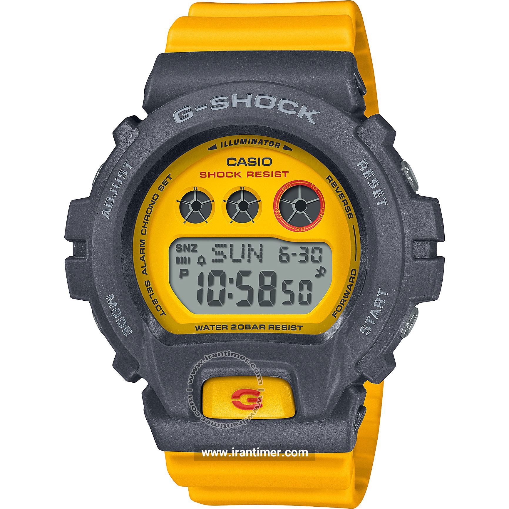 قیمت و خرید ساعت مچی مردانه زنانه کاسیو (CASIO) جی شاک مدل GMD-S6900Y-9DR اسپرت | اورجینال و اصلی