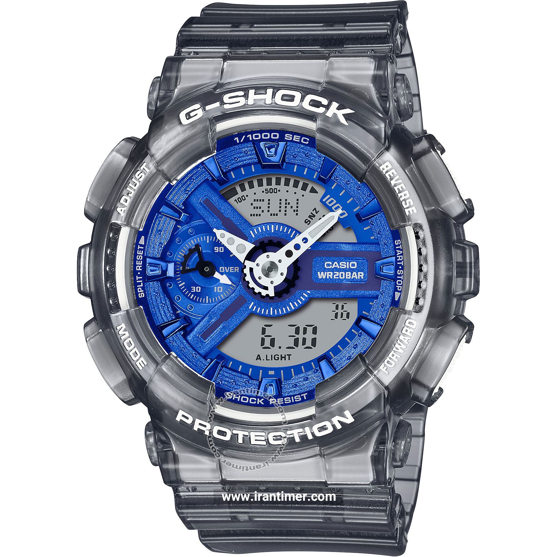 قیمت و خرید ساعت مچی زنانه کاسیو (CASIO) جی شاک مدل GMA-S110TB-8ADR اسپرت | اورجینال و اصلی