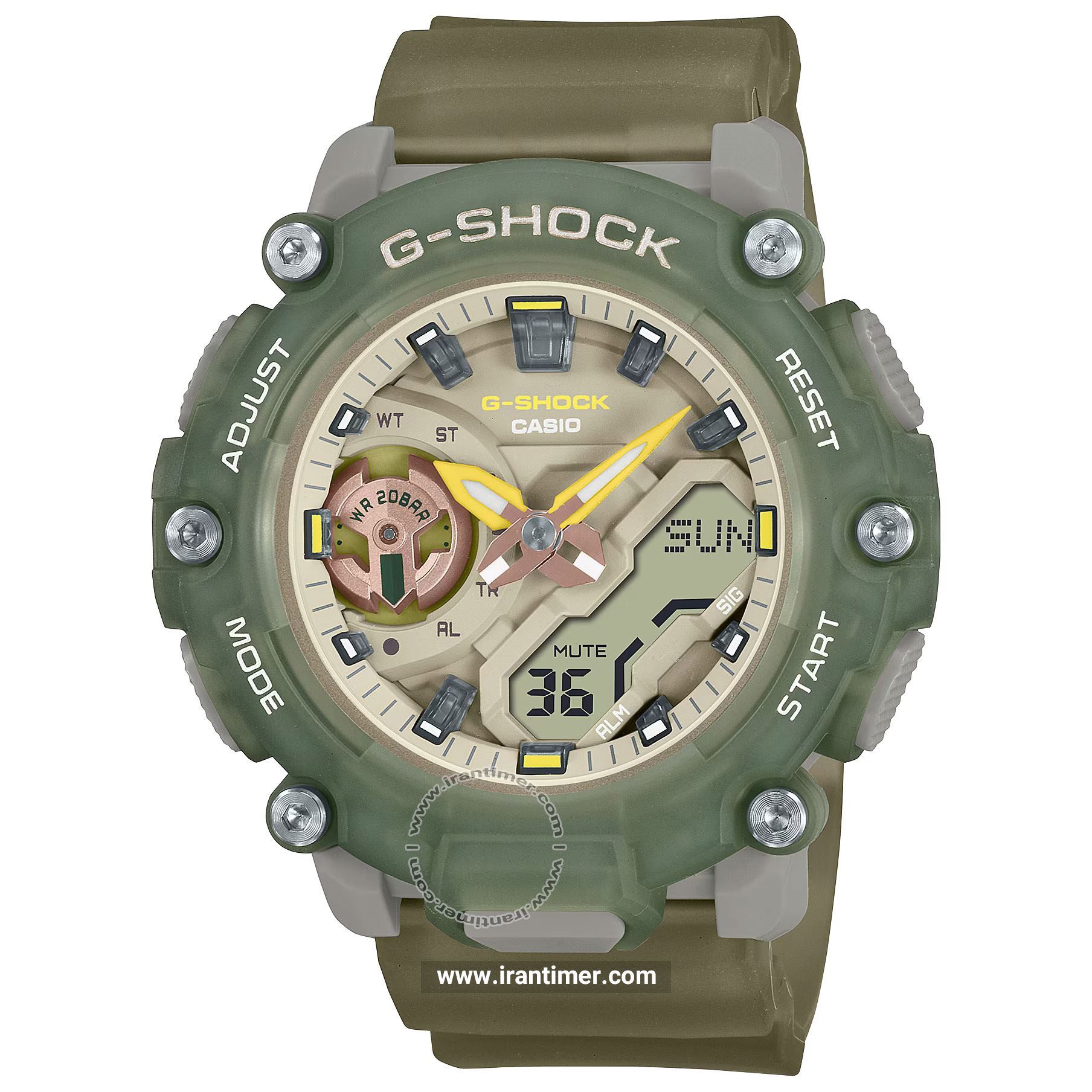 قیمت و خرید ساعت مچی زنانه کاسیو (CASIO) جی شاک مدل GMA-S2200PE-3ADR اسپرت | اورجینال و اصلی