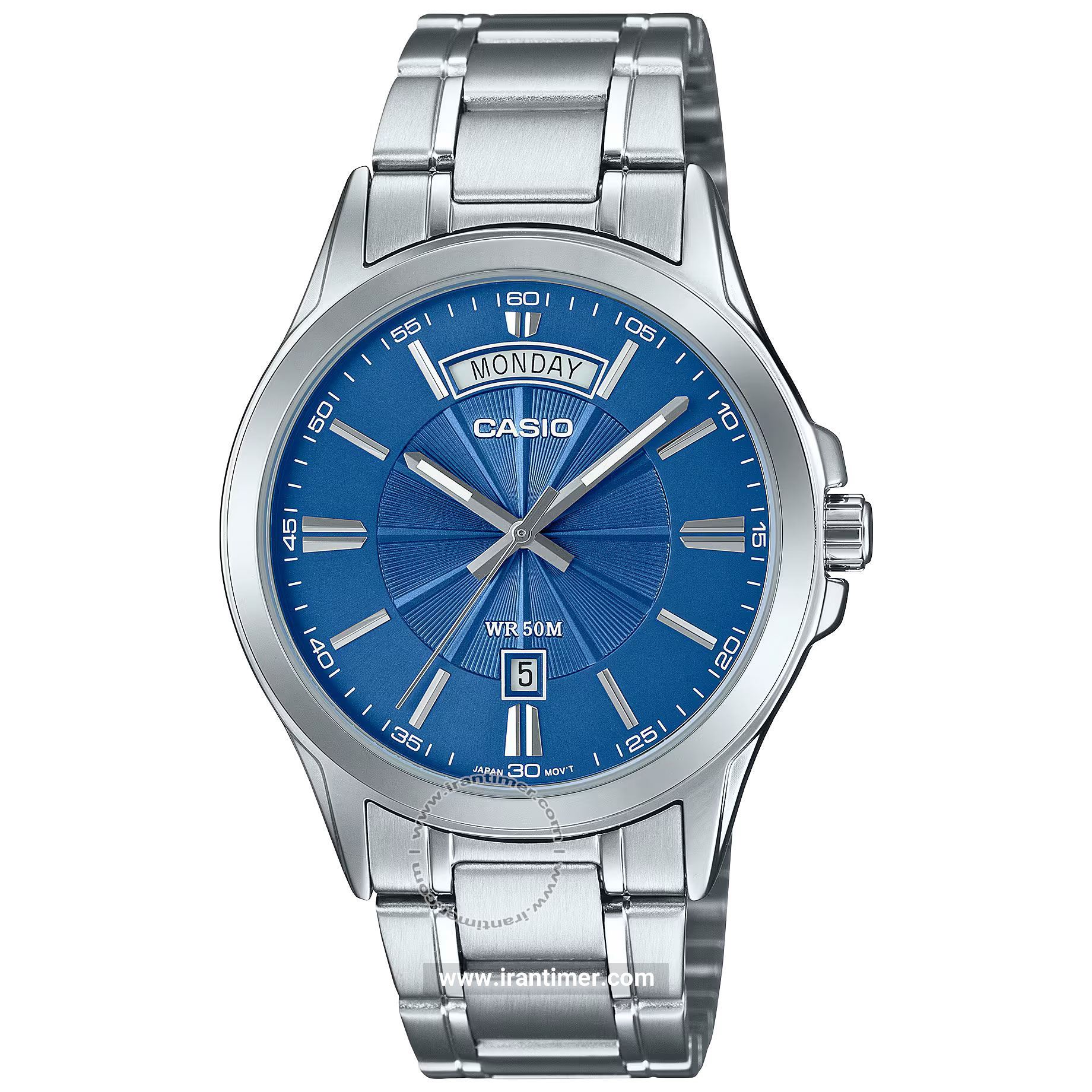 1e590339e742464bbeb11b6d5d6e579b قیمت و خرید ساعت مچی مردانه کاسیو (CASIO) جنرال مدل MTP-1381D-2AVDF کلاسیک | اورجینال و اصلی - تصویر 1