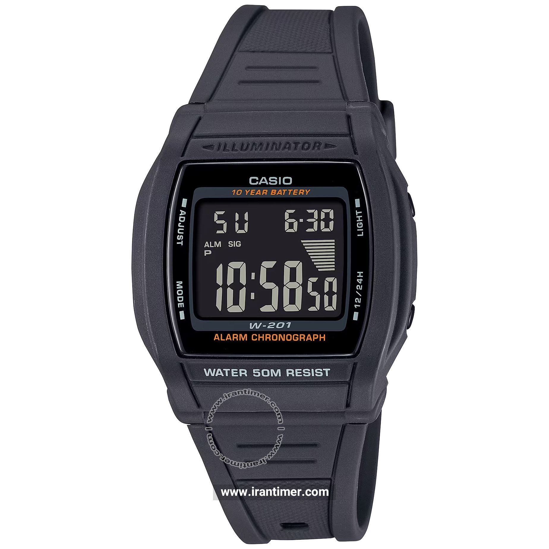 قیمت و خرید ساعت مچی زنانه کاسیو (CASIO) جنرال مدل W-201-1BVDF اسپرت | اورجینال و اصلی
