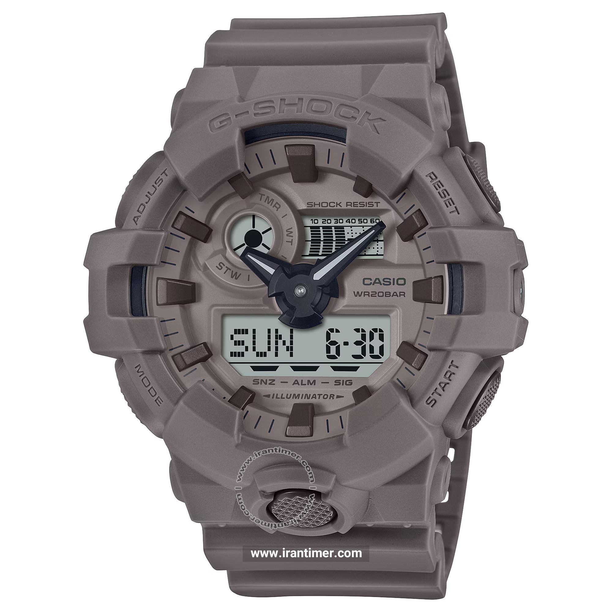قیمت و خرید ساعت مچی مردانه کاسیو (CASIO) جی شاک مدل GA-700NC-5ADR اسپرت | اورجینال و اصلی