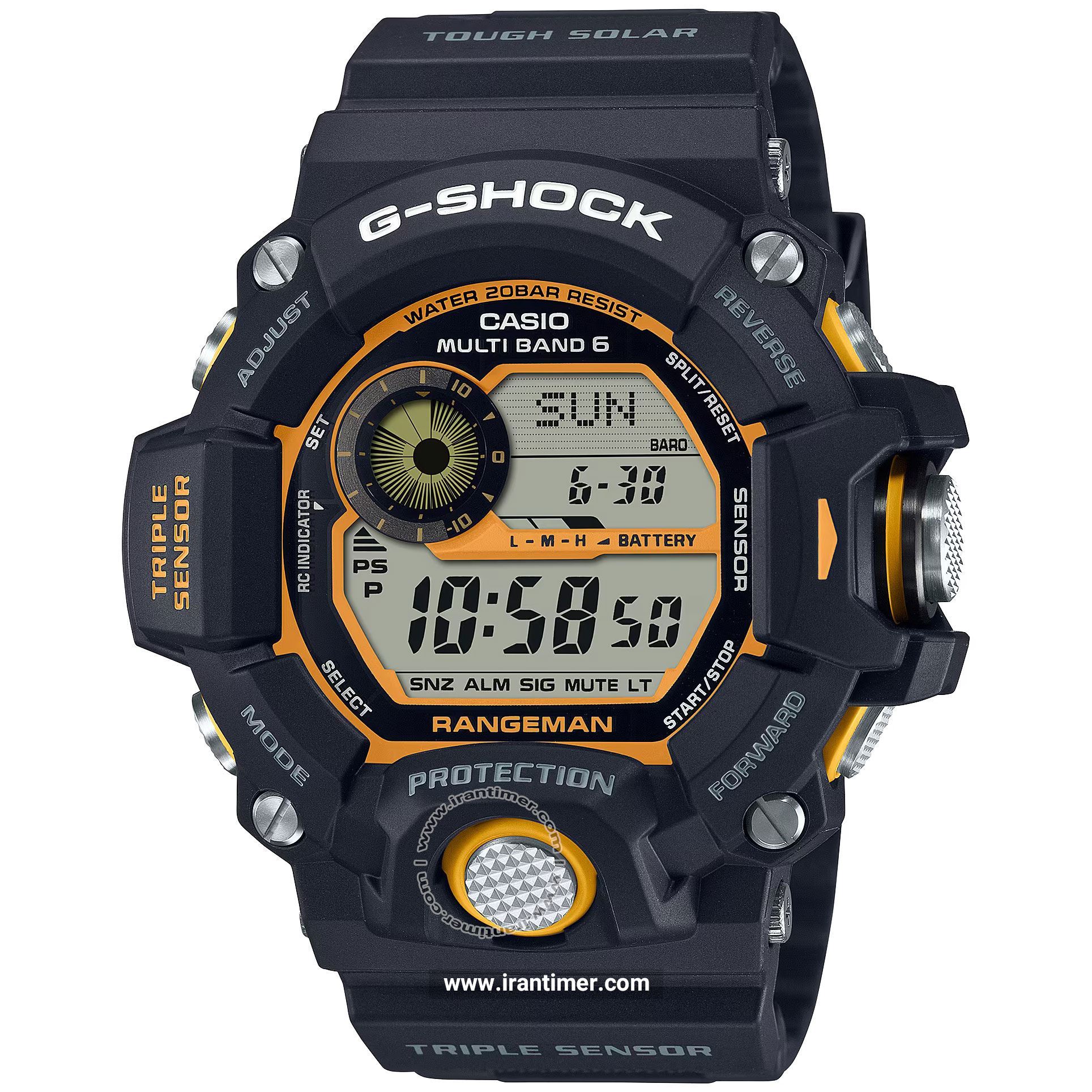 قیمت و خرید ساعت مچی مردانه کاسیو (CASIO) جی شاک مدل GW-9400Y-1DR اسپرت | اورجینال و اصلی