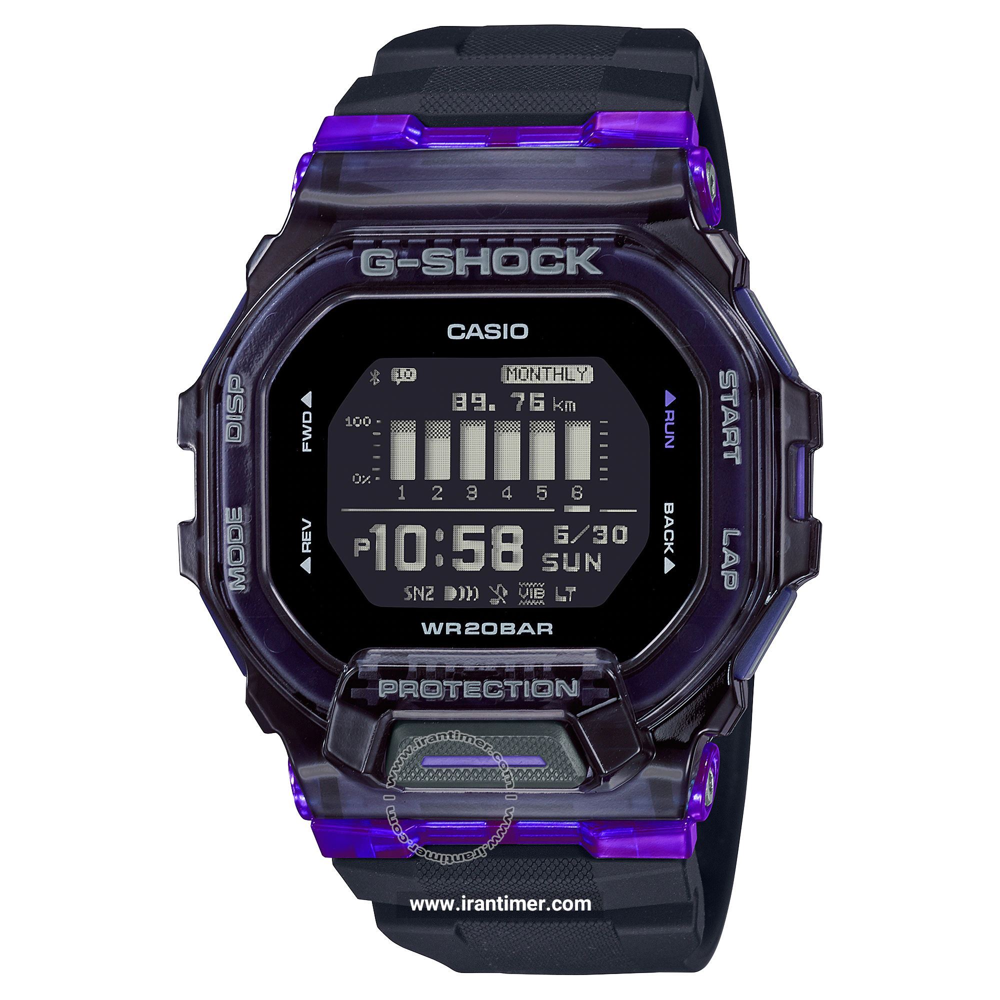 قیمت و خرید ساعت مچی مردانه کاسیو (CASIO) جی شاک مدل GBD-200SM-1A6DR اسپرت | اورجینال و اصلی
