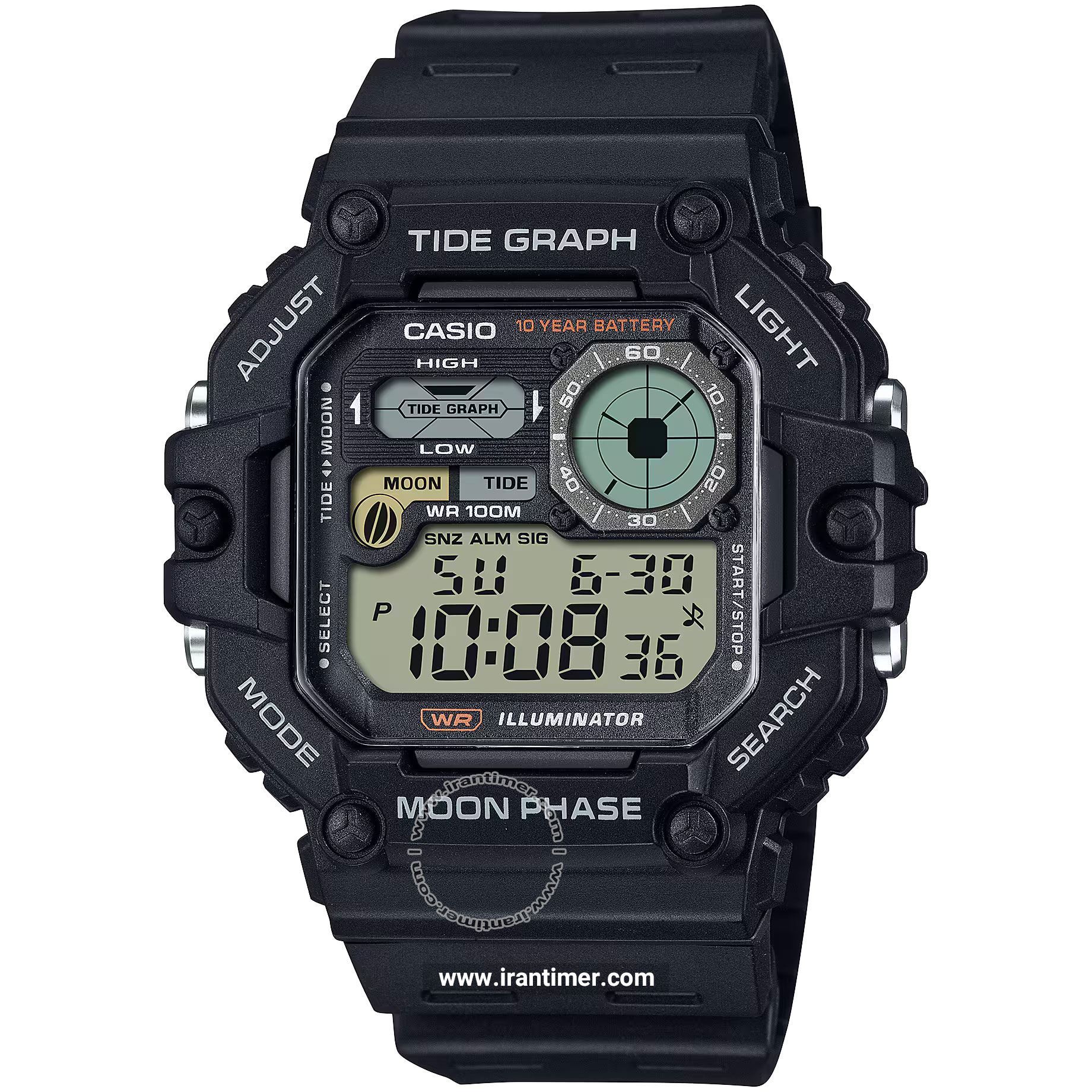 قیمت و خرید ساعت مچی مردانه کاسیو (CASIO) جنرال مدل WS-1700H-1AVDF اسپرت | اورجینال و اصلی