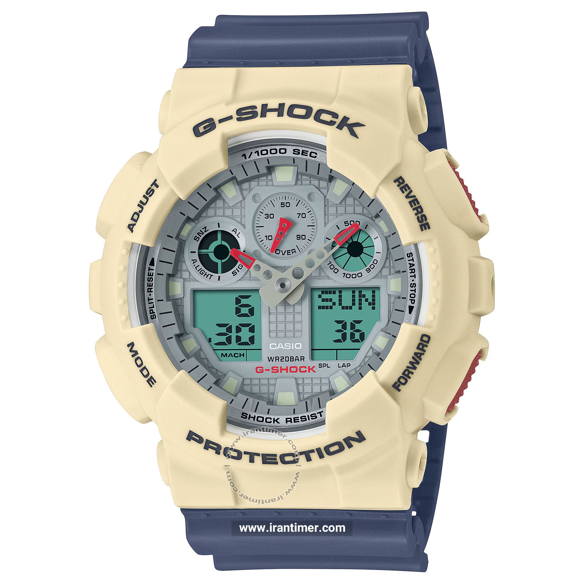 قیمت و خرید ساعت مچی مردانه کاسیو (CASIO) جی شاک مدل GA-100PC-7A2DR اسپرت | اورجینال و اصلی