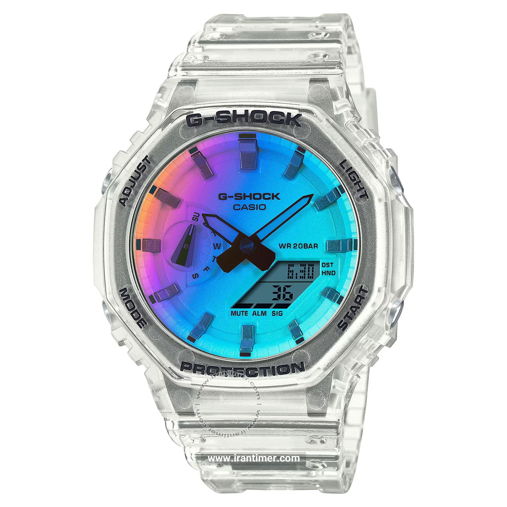 قیمت و خرید ساعت مچی مردانه کاسیو (CASIO) جی شاک مدل GA-2100SRS-7ADR اسپرت | اورجینال و اصلی