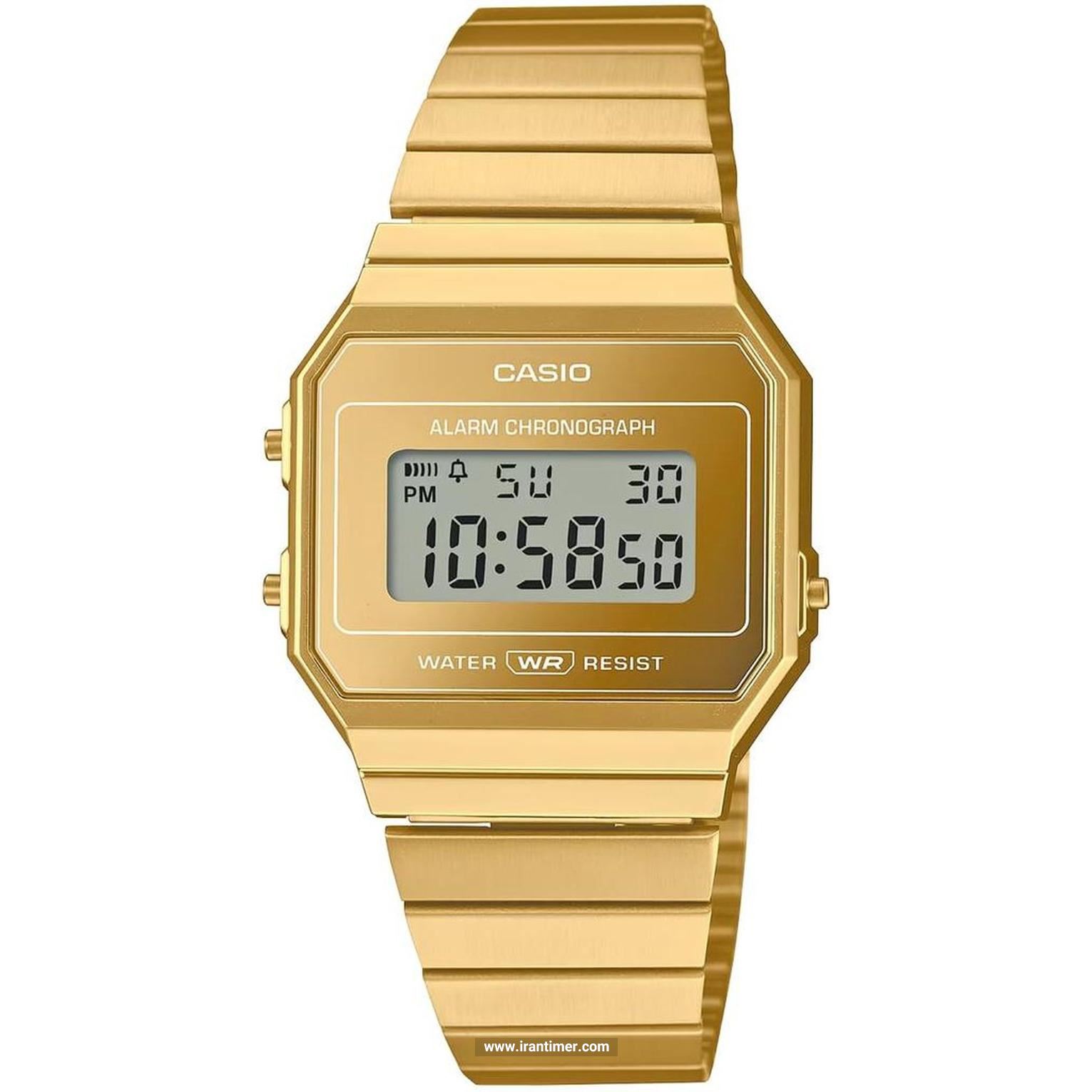 قیمت و خرید ساعت مچی زنانه کاسیو (CASIO) جنرال مدل A700WEVG-9ADF کلاسیک | اورجینال و اصلی