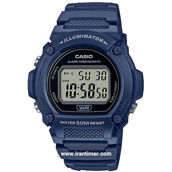 قیمت و خرید ساعت مچی مردانه کاسیو (CASIO) جنرال مدل W-219H-2AVDF اسپرت | اورجینال و اصلی