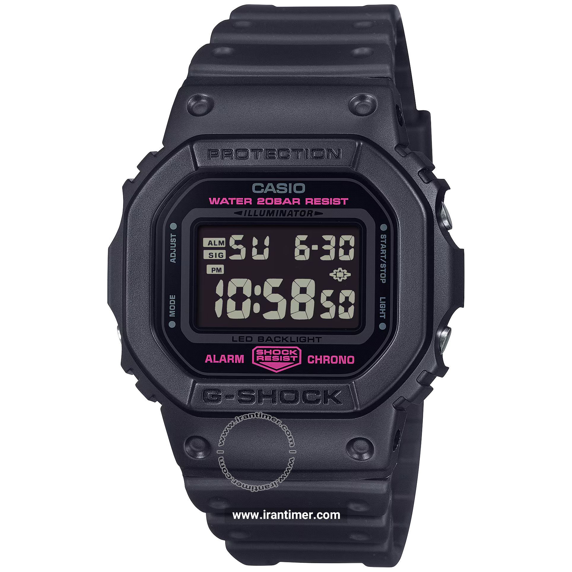 قیمت و خرید ساعت مچی مردانه زنانه کاسیو (CASIO) جی شاک مدل DW-5600PK-1DR اسپرت | اورجینال و اصلی