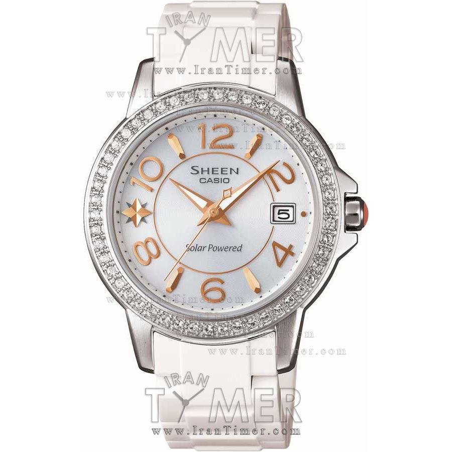 قیمت و خرید ساعت مچی زنانه کاسیو (CASIO) شین مدل SHE-4026SB-7ADR کلاسیک | اورجینال و اصلی