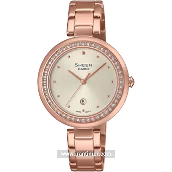 قیمت و خرید ساعت مچی زنانه کاسیو (CASIO) شین مدل SHE-4556PG-7AUDF فشن | اورجینال و اصلی