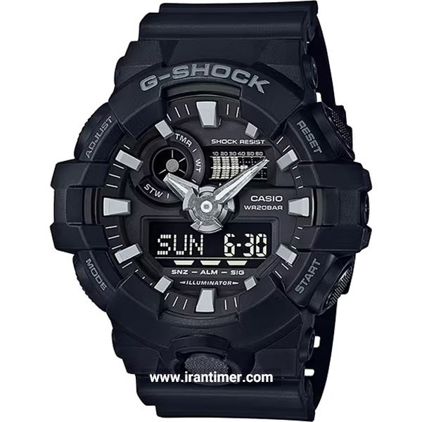 قیمت و خرید ساعت مچی مردانه کاسیو (CASIO) جی شاک مدل GA-700-1BDR اسپرت | اورجینال و اصلی