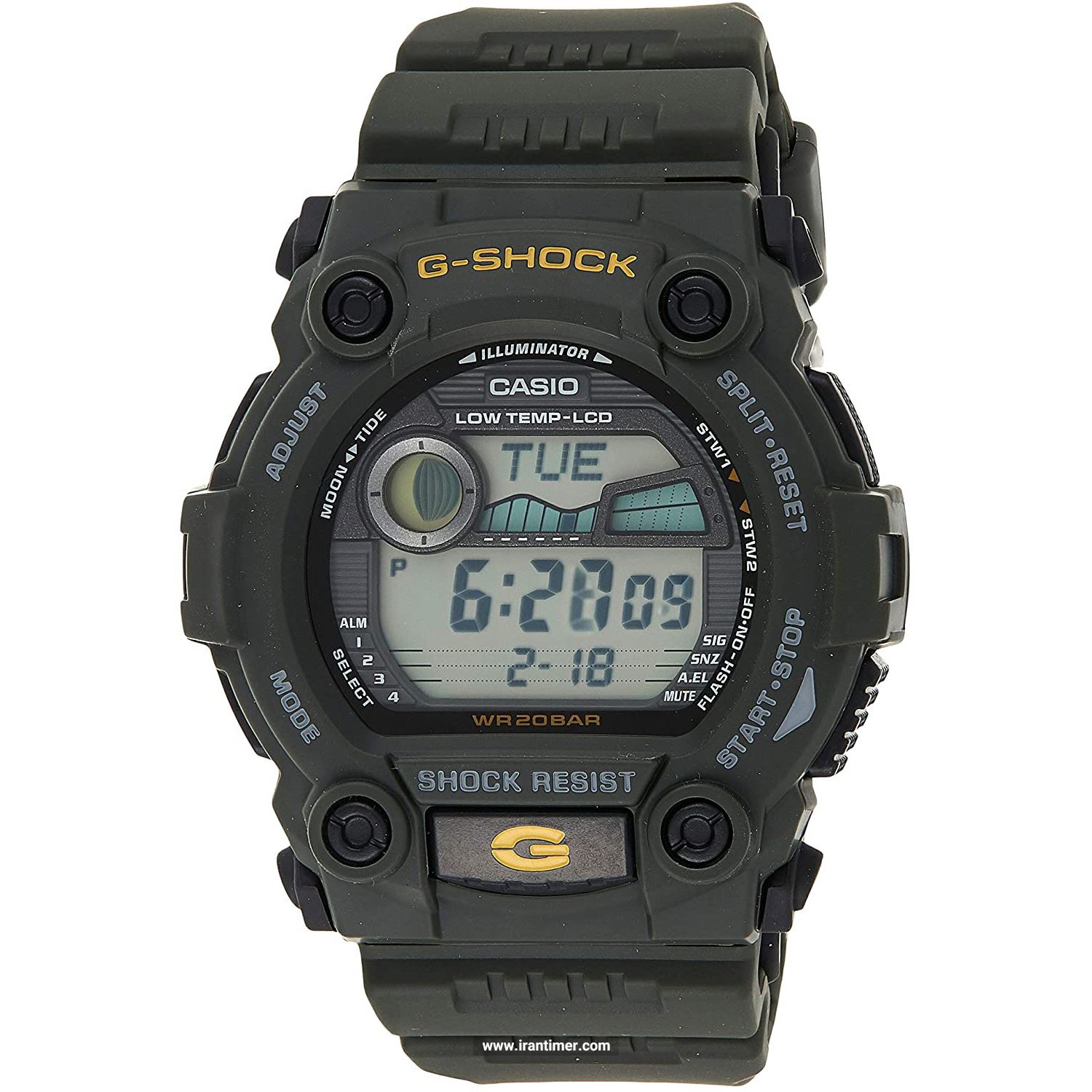 قیمت و خرید ساعت مچی مردانه کاسیو (CASIO) جی شاک مدل G-7900-3DR اسپرت | اورجینال و اصلی