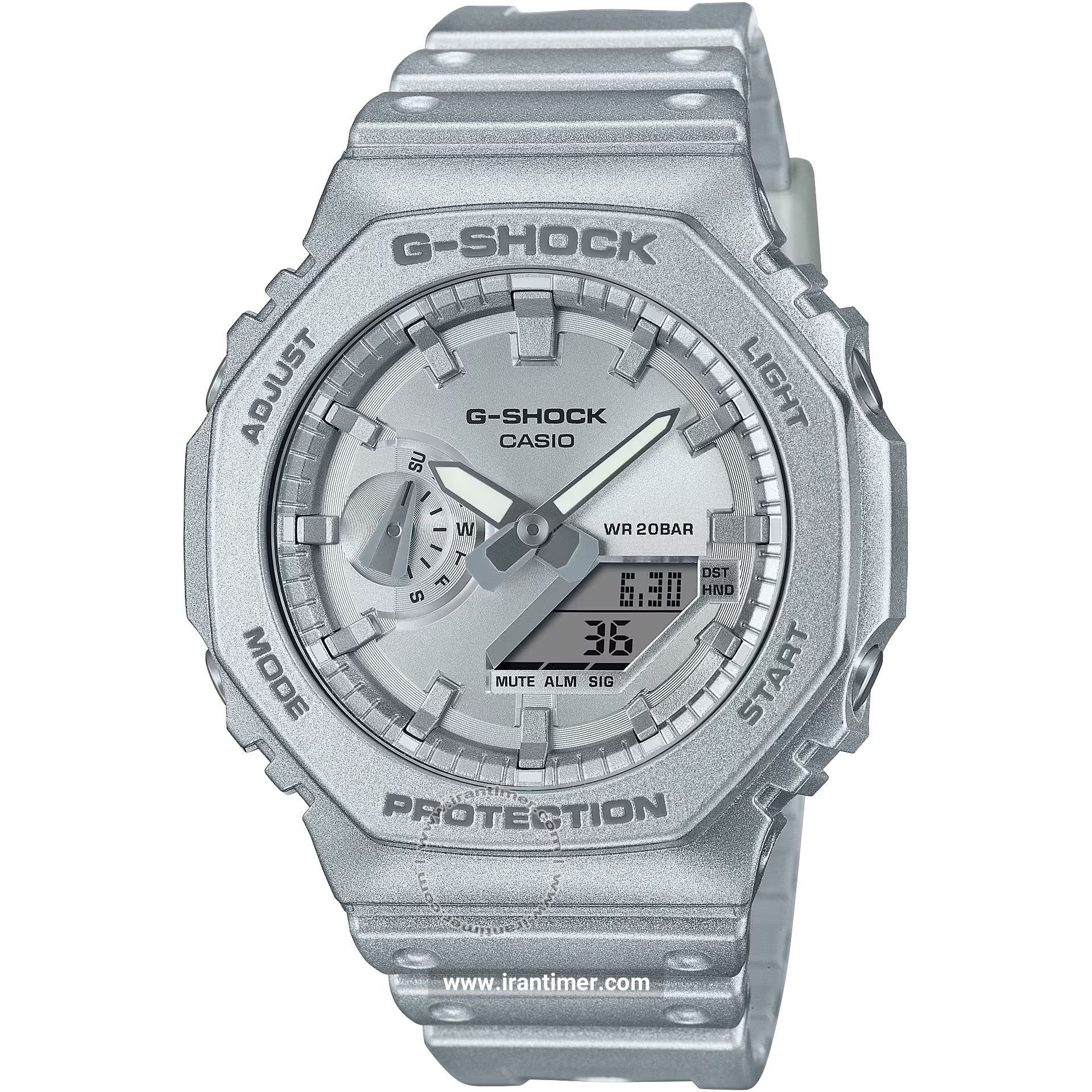 قیمت و خرید ساعت مچی مردانه کاسیو (CASIO) جی شاک مدل GA-2100FF-8ADR اسپرت | اورجینال و اصلی