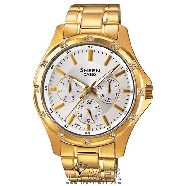 قیمت و خرید ساعت مچی زنانه کاسیو (CASIO) شین مدل SHE-3801GD-7ADR کلاسیک | اورجینال و اصلی