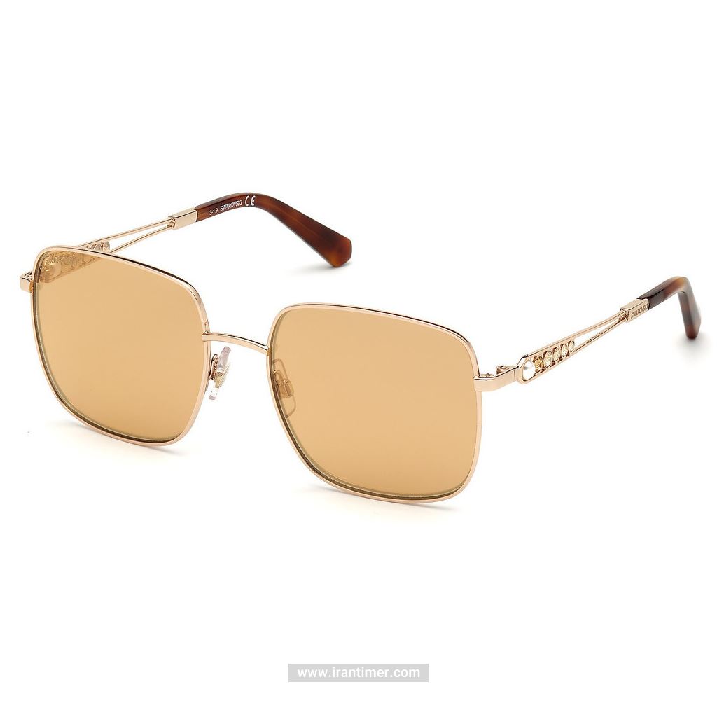 قیمت و خرید عینک آفتابی زنانه کلاسیک (SWAROVSKI) مدل SK S 0263 28G 56 | اورجینال و اصلی