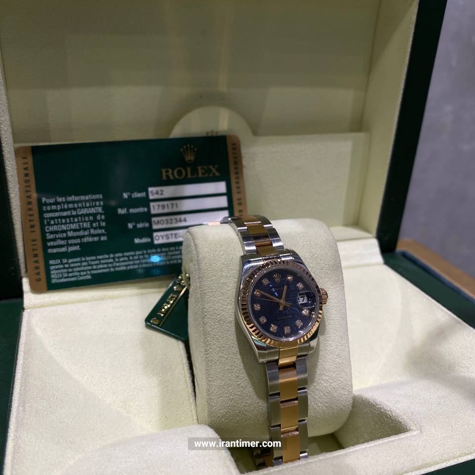 قیمت و خرید ساعت مچی زنانه رولکس(Rolex) مدل Date Just Lady 26mm RoseGold-0001 فشن | اورجینال و اصلی