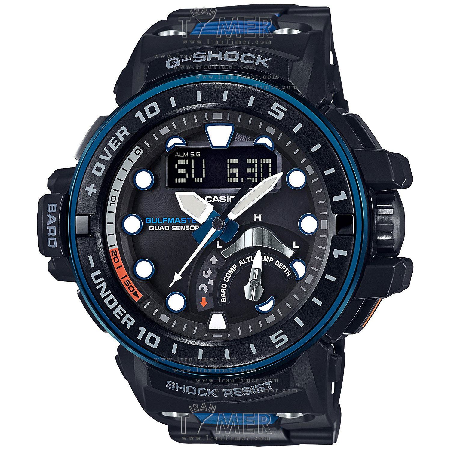 قیمت و خرید ساعت مچی مردانه کاسیو (CASIO) جی شاک مدل GWN-Q1000MC-1A2DR اسپرت | اورجینال و اصلی
