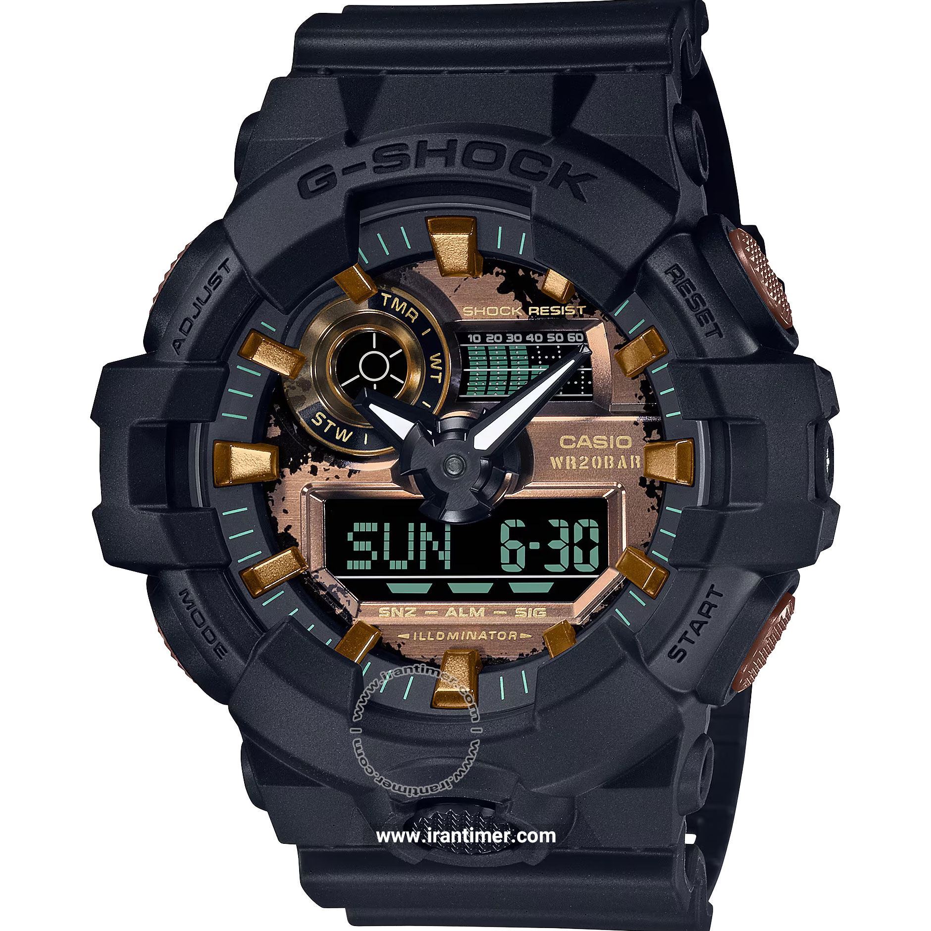 قیمت و خرید ساعت مچی مردانه کاسیو (CASIO) جی شاک مدل GA-700RC-1ADR اسپرت | اورجینال و اصلی