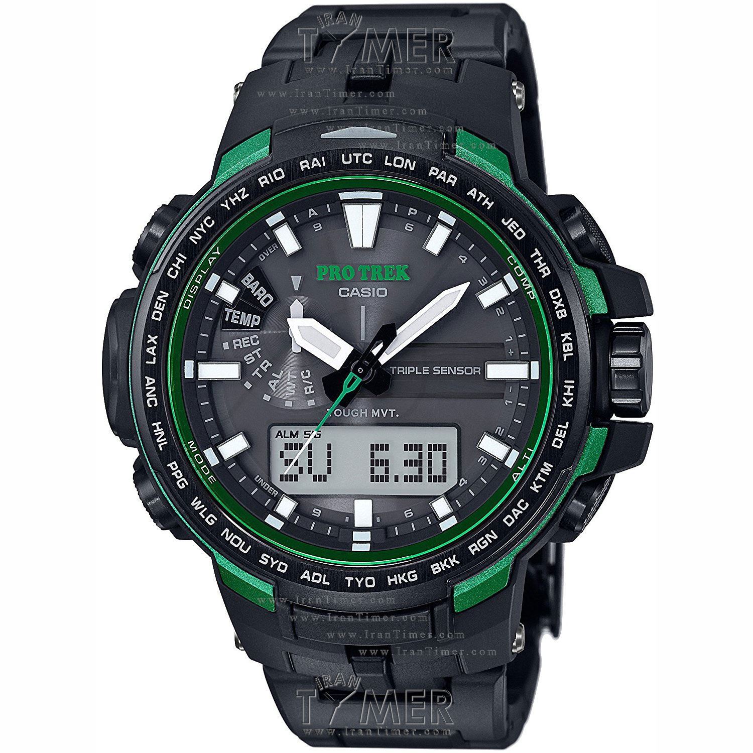 قیمت و خرید ساعت مچی مردانه کاسیو (CASIO) پروترک مدل PRW-6100FC-1DR اسپرت | اورجینال و اصلی