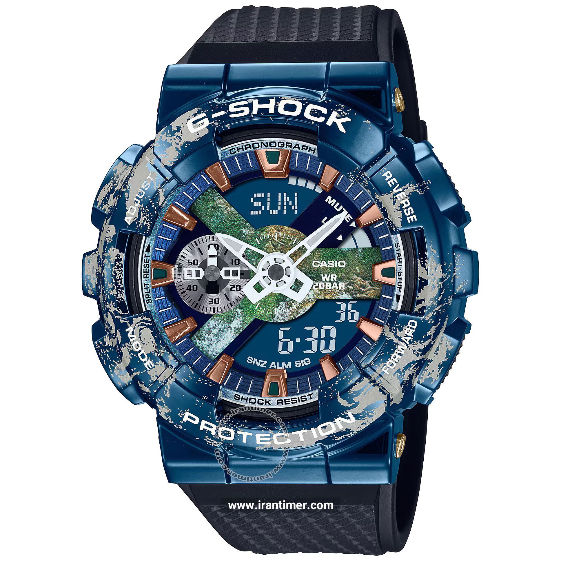 قیمت و خرید ساعت مچی مردانه کاسیو (CASIO) جی شاک مدل GM-110EARTH-1ADR اسپرت | اورجینال و اصلی