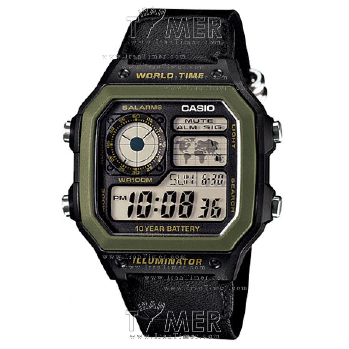 قیمت و خرید ساعت مچی مردانه کاسیو (CASIO) جنرال مدل AE-1200WHB-1BVDF اسپرت | اورجینال و اصلی