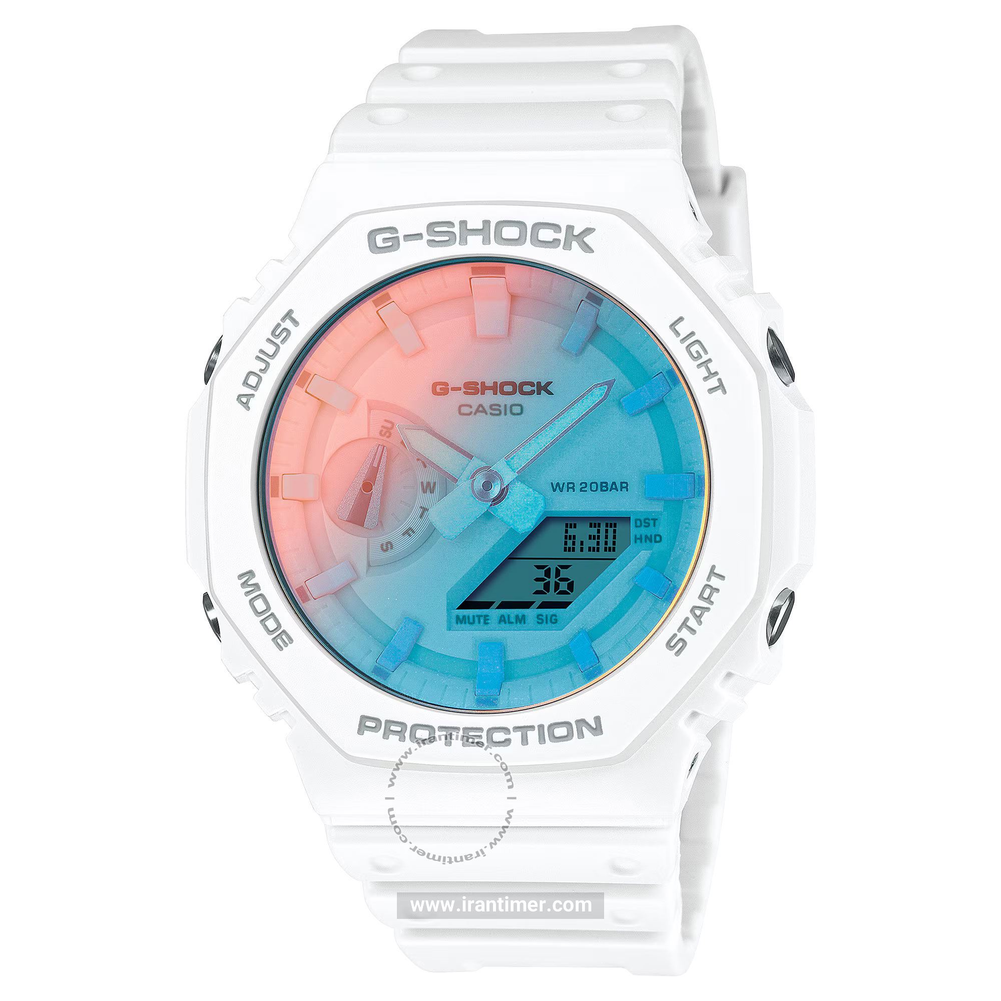 قیمت و خرید ساعت مچی مردانه کاسیو (CASIO) جی شاک مدل GA-2100TL-7ADR اسپرت | اورجینال و اصلی