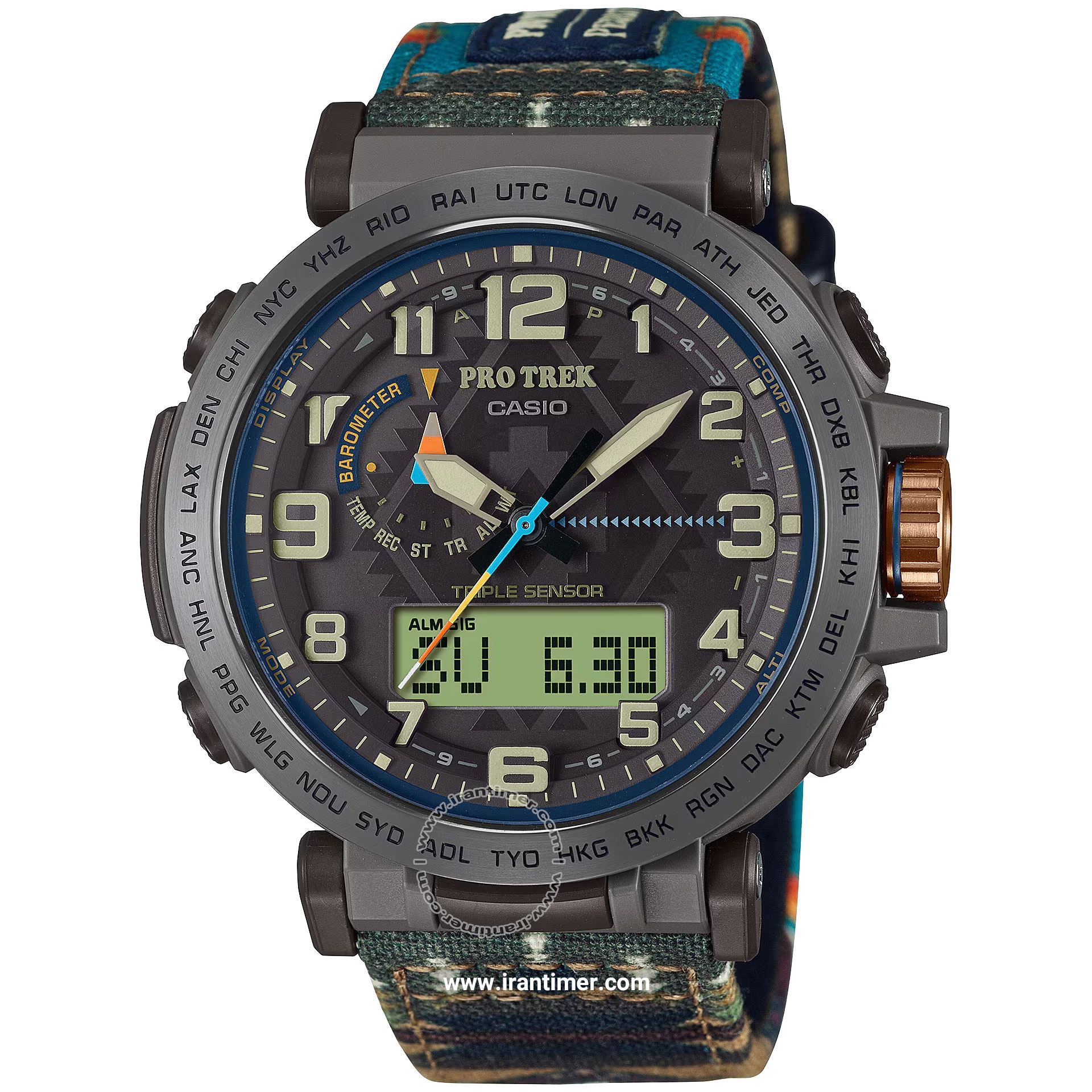 قیمت و خرید ساعت مچی مردانه کاسیو (CASIO) پروترک مدل PRG-601PE-5DR اسپرت | اورجینال و اصلی
