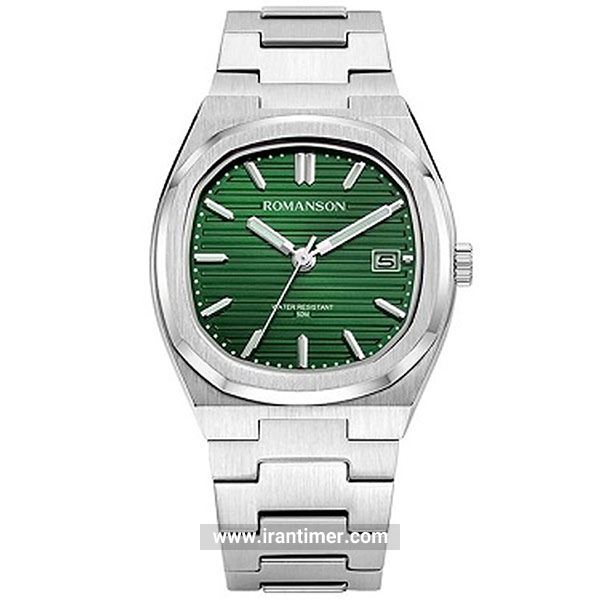 قیمت و خرید ساعت مچی مردانه رومانسون(ROMANSON) مدل TM3BF008MMWWAD2W--GREEN کلاسیک | اورجینال و اصلی