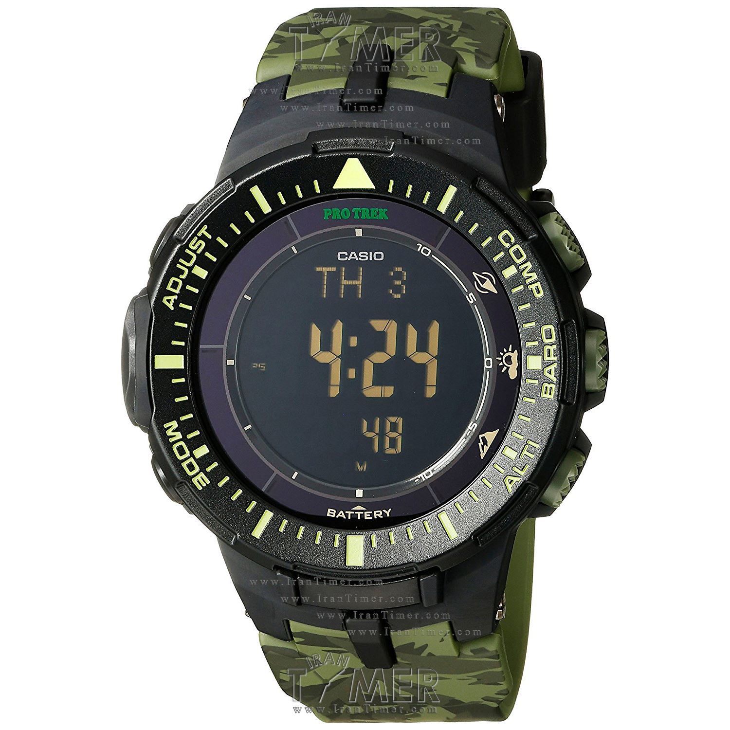 قیمت و خرید ساعت مچی مردانه زنانه کاسیو (CASIO) پروترک مدل PRG-300CM-3DR اسپرت | اورجینال و اصلی