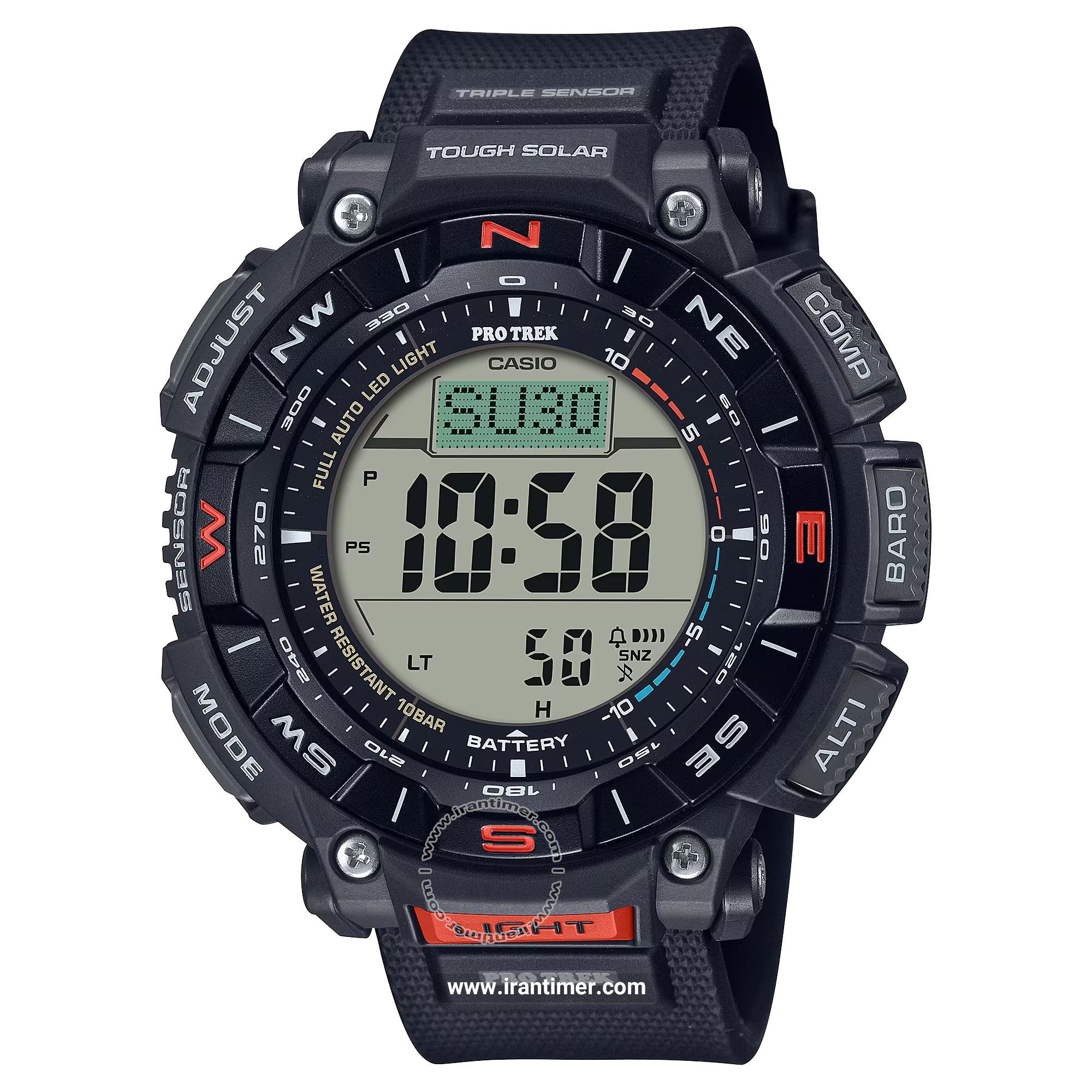 قیمت و خرید ساعت مچی مردانه کاسیو (CASIO) پروترک مدل PRG-340-1DR اسپرت | اورجینال و اصلی