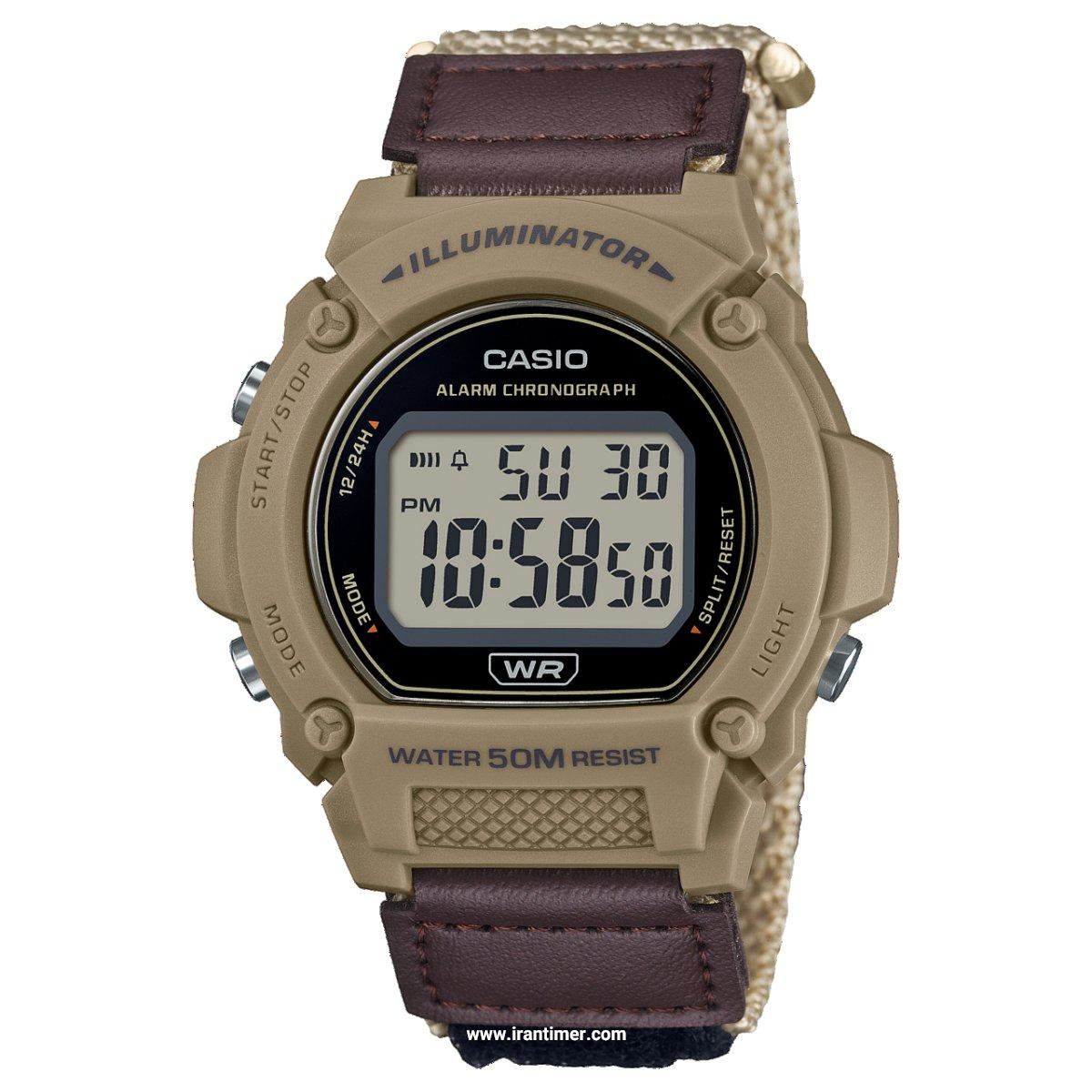 قیمت و خرید ساعت مچی مردانه کاسیو (CASIO) جنرال مدل W-219HB-5AVDF اسپرت | اورجینال و اصلی