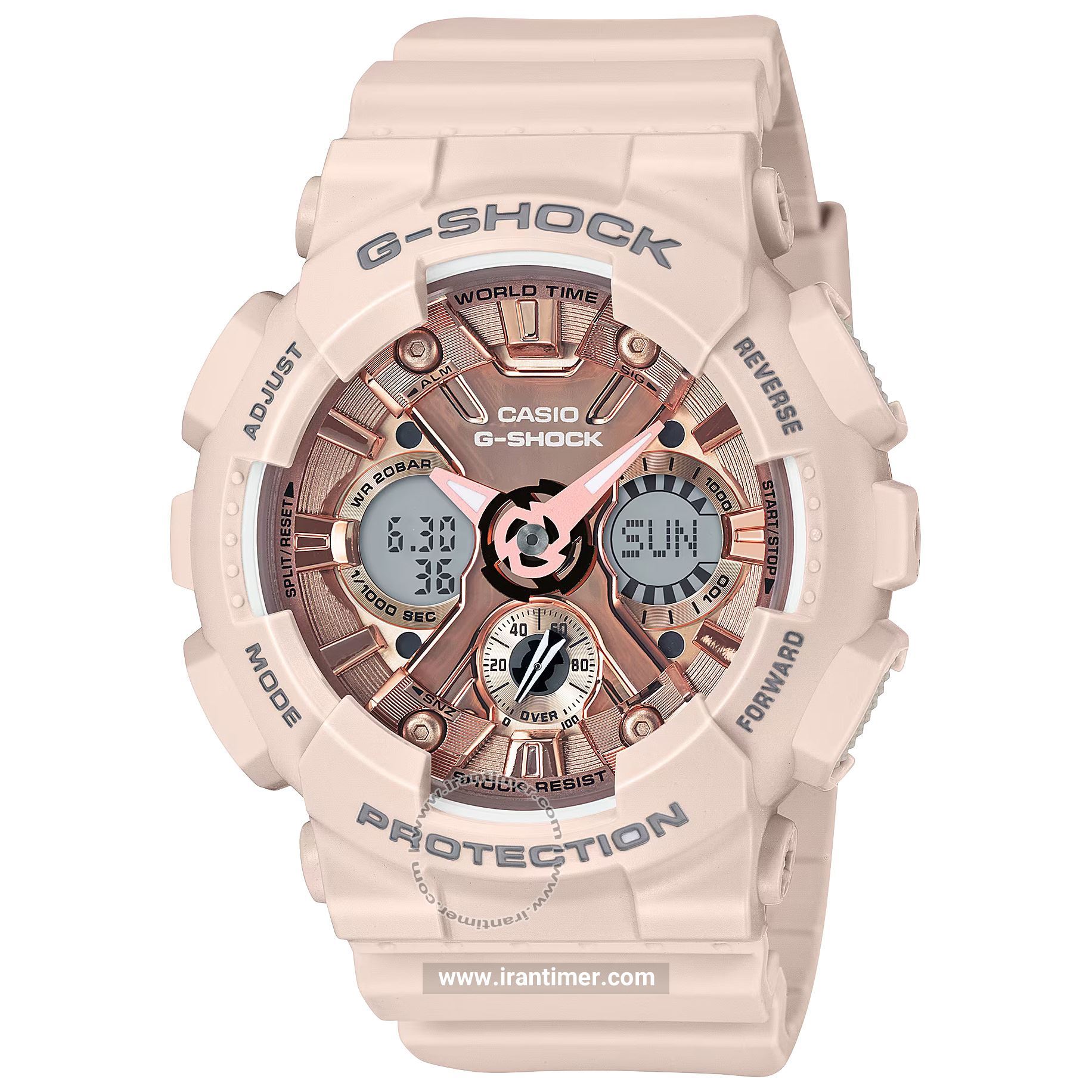 قیمت و خرید ساعت مچی زنانه کاسیو (CASIO) جی شاک مدل GMA-S120MF-4ADR اسپرت | اورجینال و اصلی