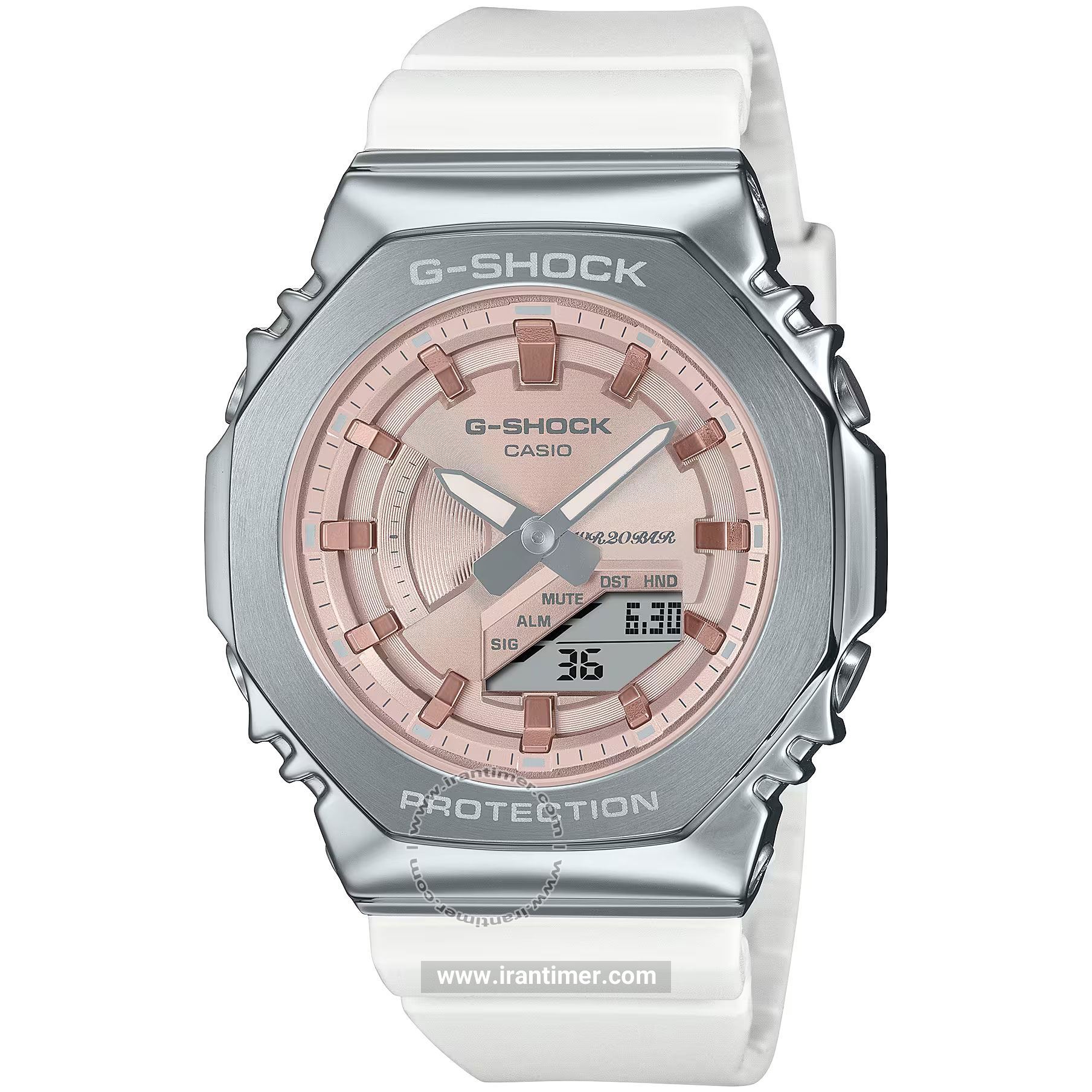 قیمت و خرید ساعت مچی زنانه کاسیو (CASIO) جی شاک مدل GM-S2100WS-7ADR اسپرت | اورجینال و اصلی