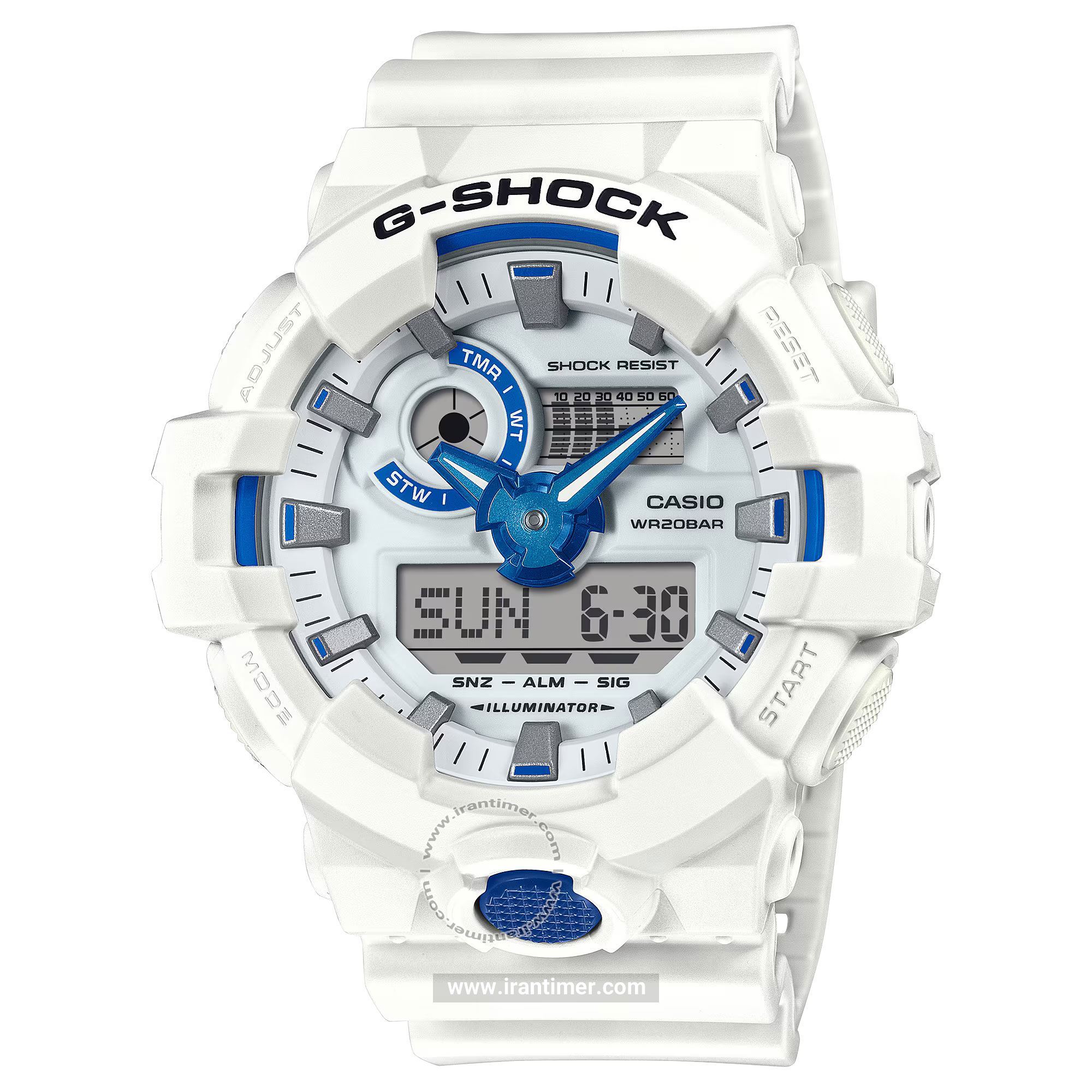 قیمت و خرید ساعت مچی مردانه کاسیو (CASIO) جی شاک مدل GA-700HDS-7ADR اسپرت | اورجینال و اصلی