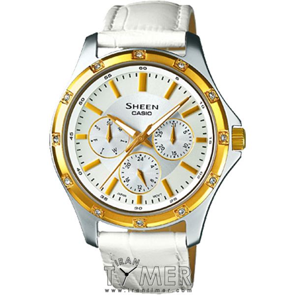 قیمت و خرید ساعت مچی زنانه کاسیو (CASIO) شین مدل SHE-3801GL-7ADR کلاسیک | اورجینال و اصلی