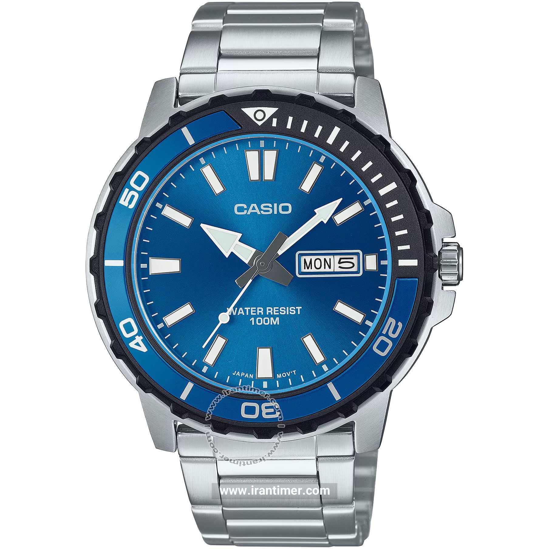 قیمت و خرید ساعت مچی مردانه کاسیو (CASIO) جنرال مدل MTD-125D-2A1VDF کلاسیک | اورجینال و اصلی