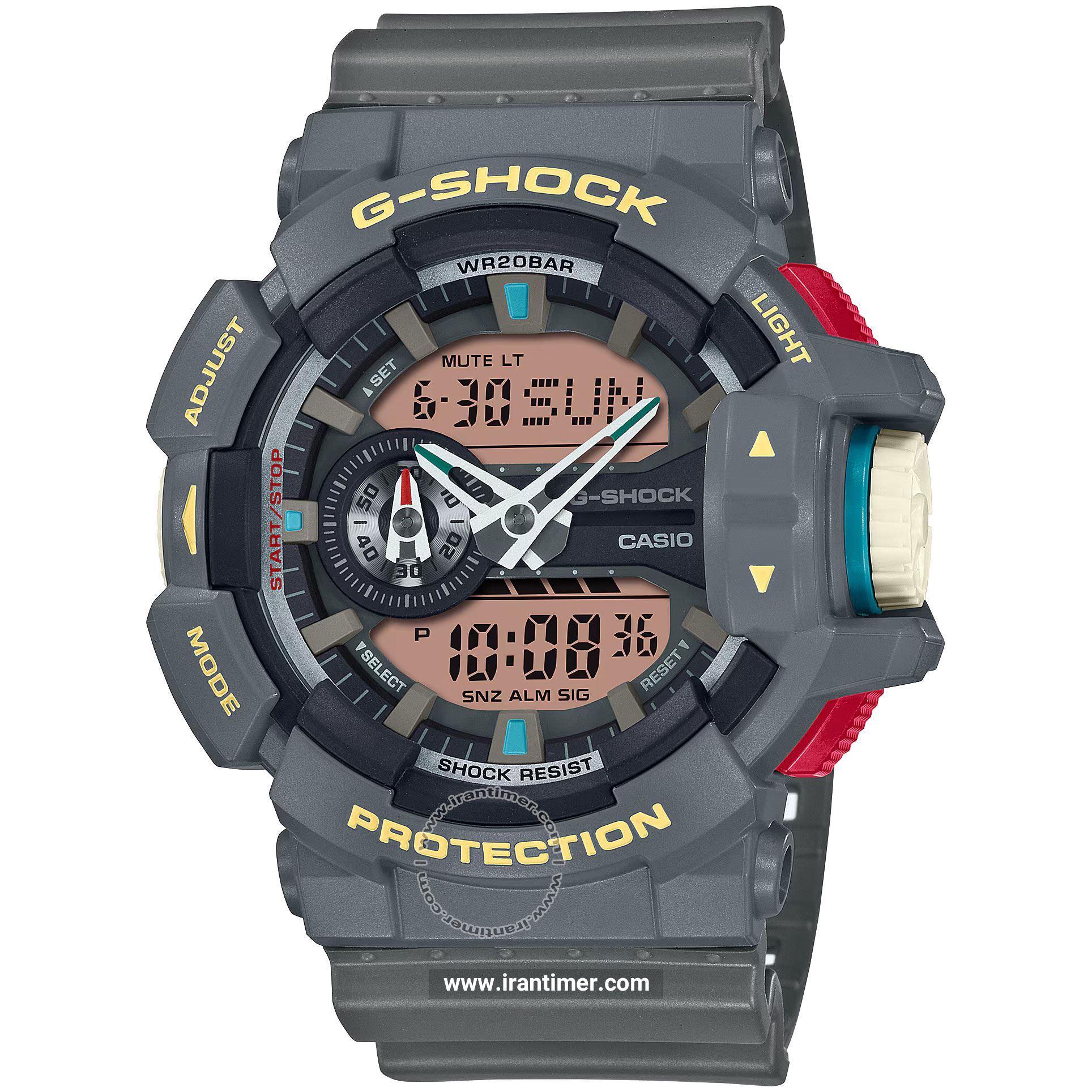 قیمت و خرید ساعت مچی مردانه کاسیو (CASIO) جی شاک مدل GA-400PC-8ADR اسپرت | اورجینال و اصلی