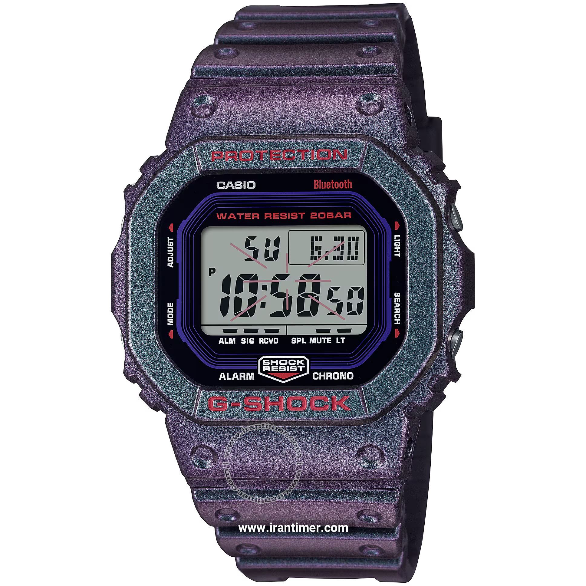 قیمت و خرید ساعت مچی مردانه کاسیو (CASIO) جی شاک مدل DW-B5600AH-6DR اسپرت | اورجینال و اصلی