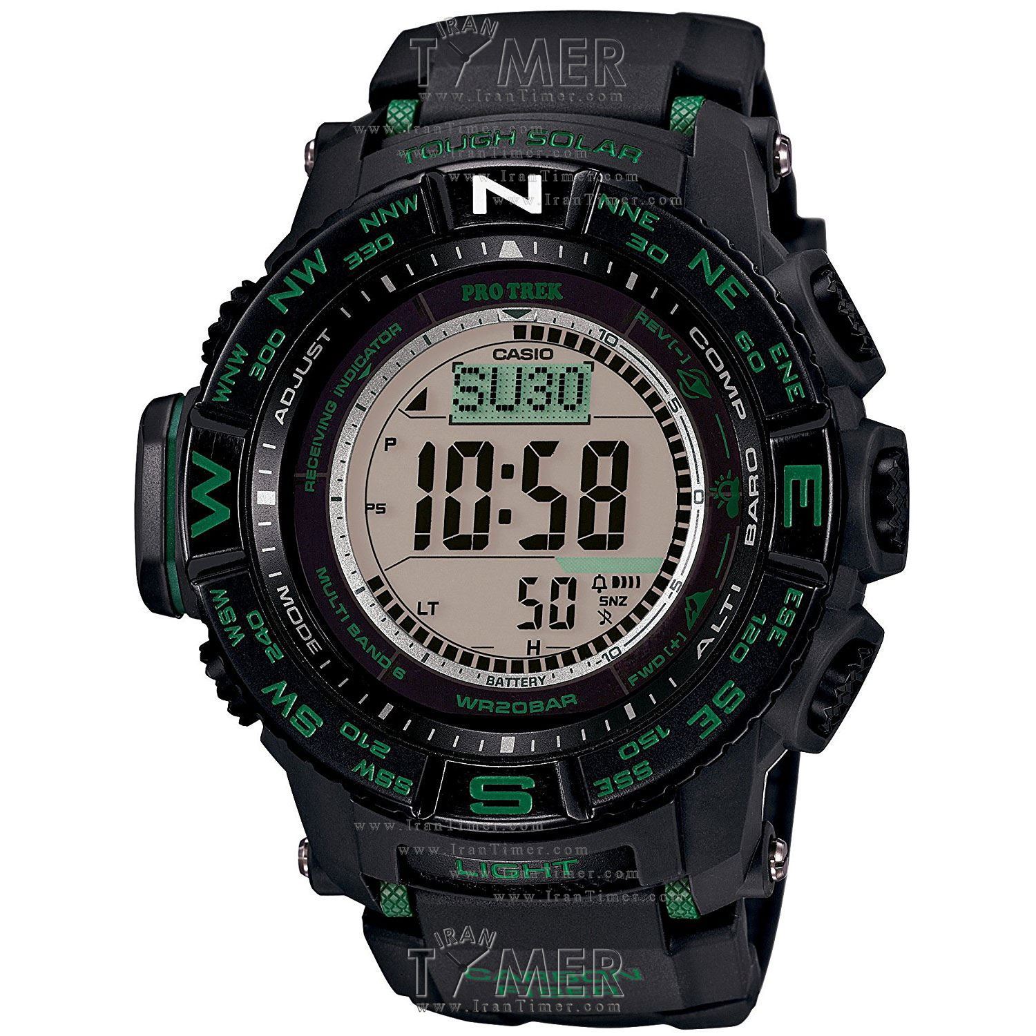 قیمت و خرید ساعت مچی مردانه کاسیو (CASIO) پروترک مدل PRW-S3500-1DR اسپرت | اورجینال و اصلی