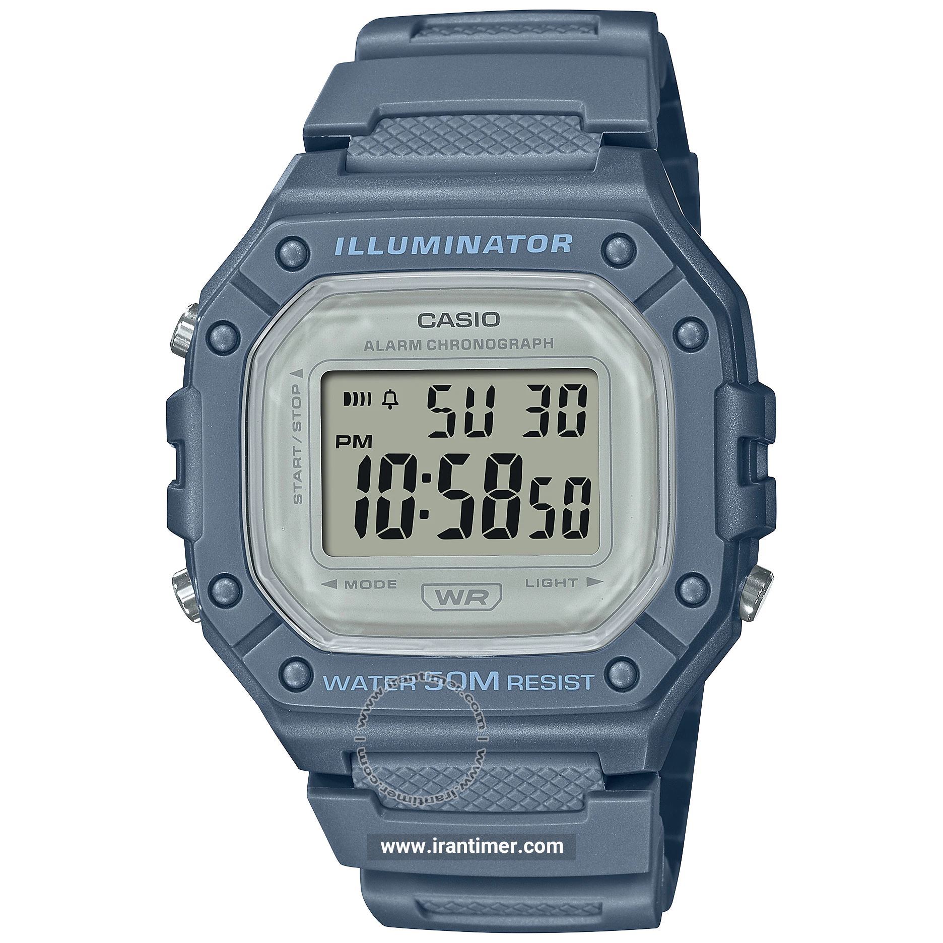 قیمت و خرید ساعت مچی مردانه کاسیو (CASIO) جنرال مدل W-218HC-2AVDF اسپرت | اورجینال و اصلی