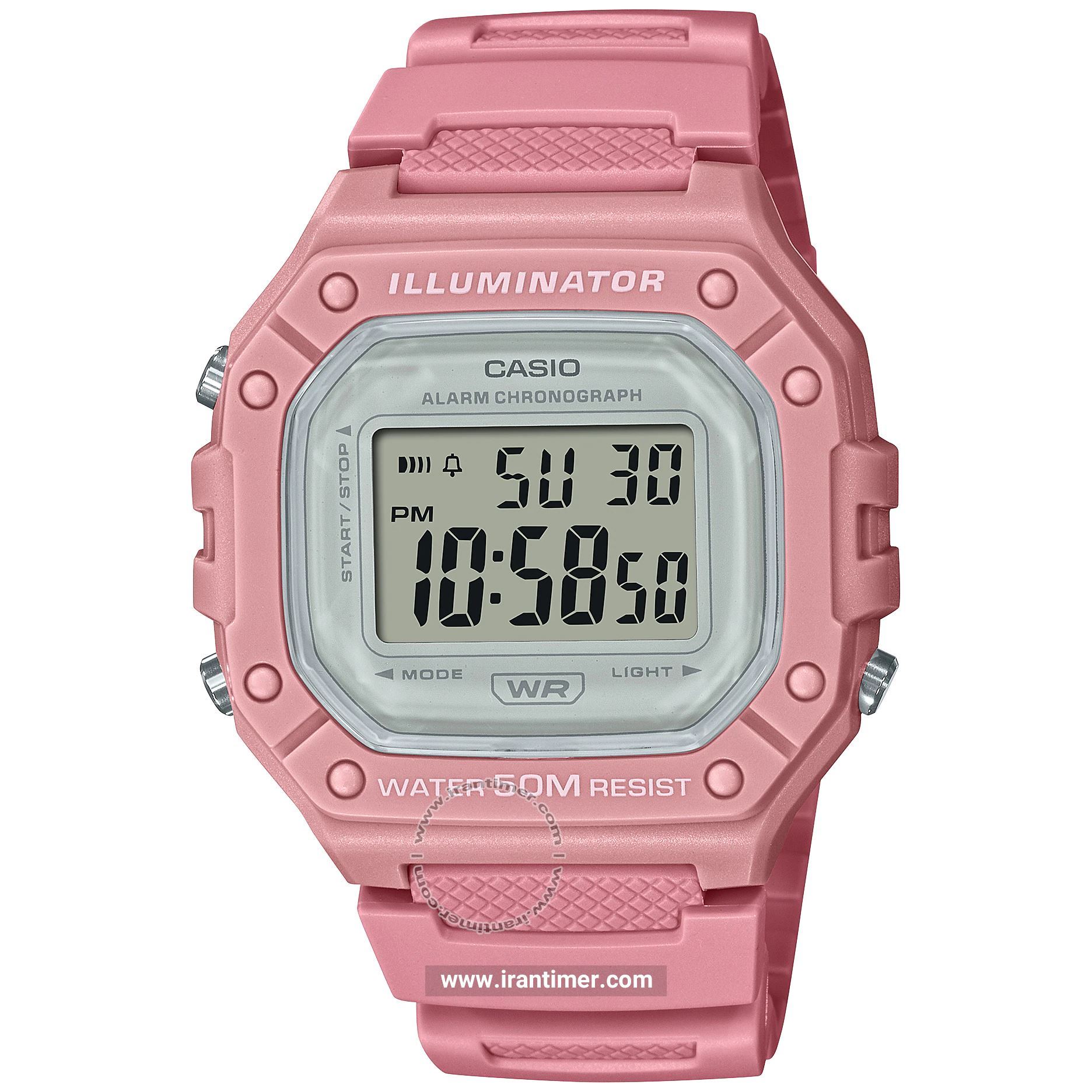 قیمت و خرید ساعت مچی زنانه کاسیو (CASIO) جنرال مدل W-218HC-4AVDF اسپرت | اورجینال و اصلی