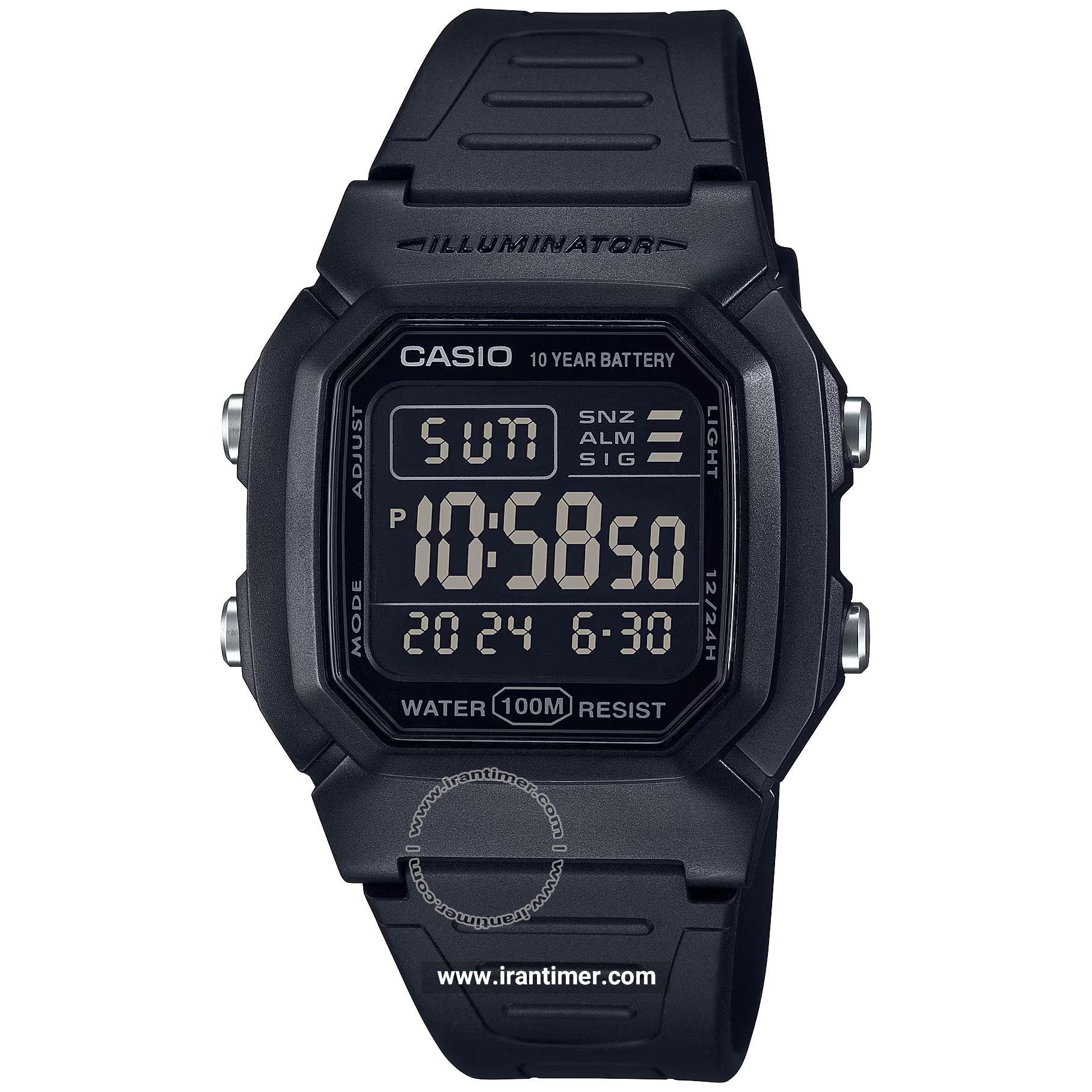 قیمت و خرید ساعت مچی مردانه کاسیو (CASIO) جنرال مدل W-800H-1BVDF اسپرت | اورجینال و اصلی