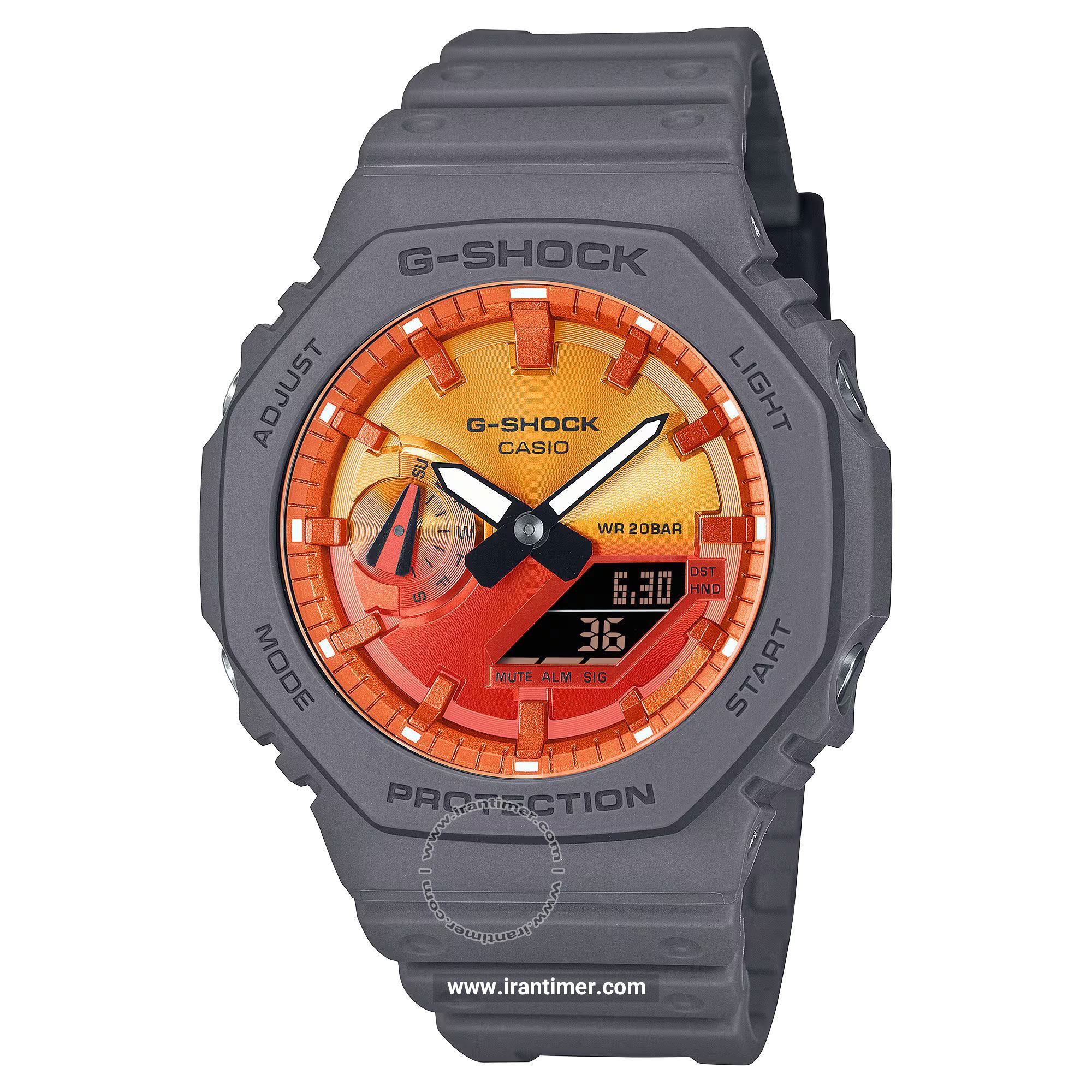 قیمت و خرید ساعت مچی مردانه کاسیو (CASIO) جی شاک مدل GA-2100FL-8ADR اسپرت | اورجینال و اصلی
