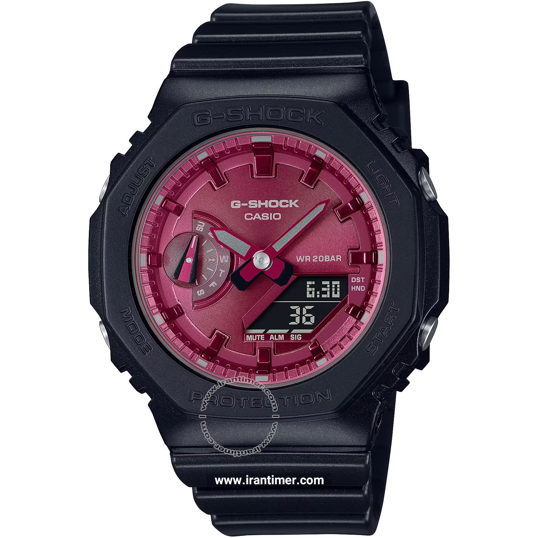 قیمت و خرید ساعت مچی زنانه کاسیو (CASIO) جی شاک مدل GMA-S2100RB-1ADR اسپرت | اورجینال و اصلی
