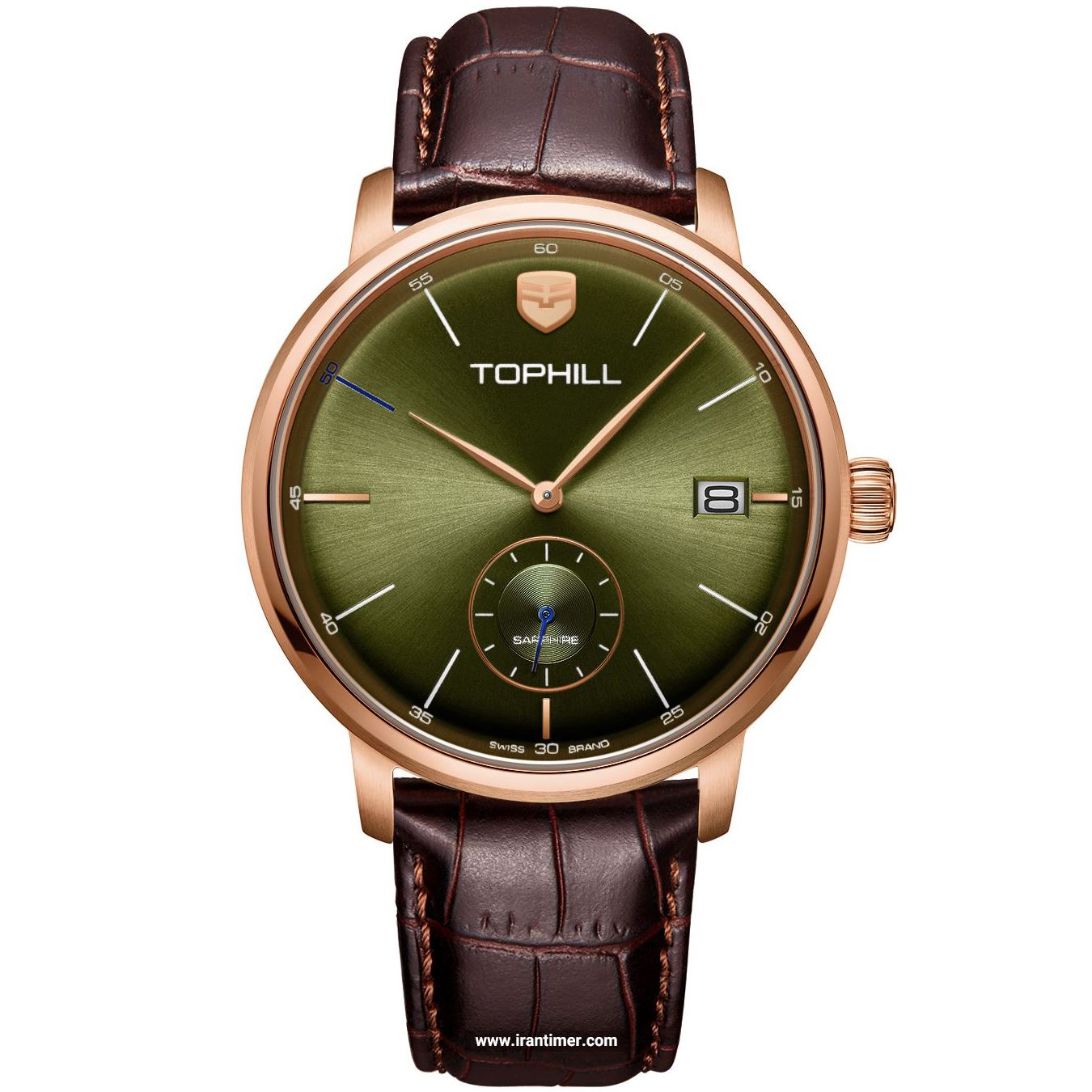 aa1566a0956243a6903ce1d819e0b7a6 قیمت و خرید ساعت مچی مردانه تاپ هیل(TOPHILL) مدل TW059G.PZ3A52 کلاسیک | اورجینال و اصلی - تصویر 1